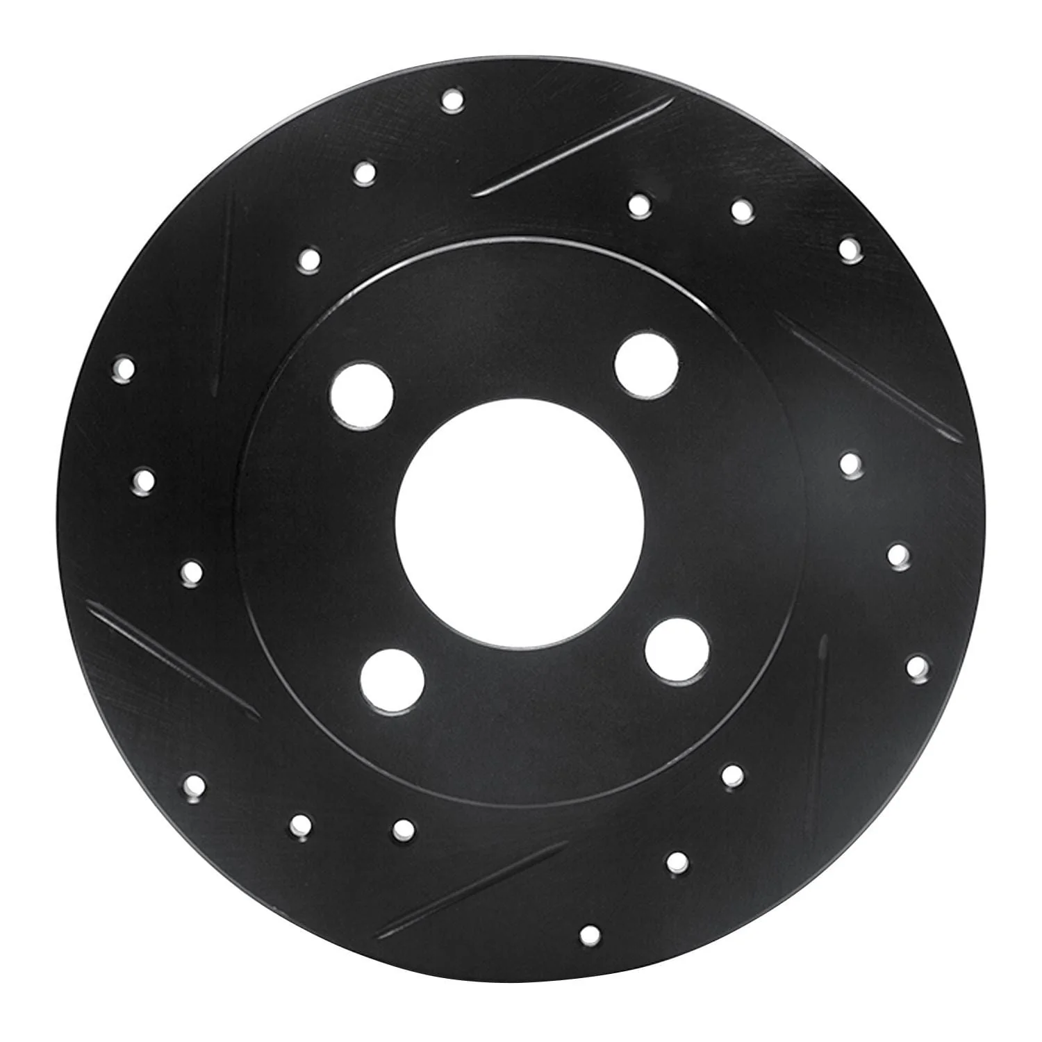 R1 Concepts 81-87 Renault ALLIANCE Front Left Drilled & Slotted Black Brake Rotor