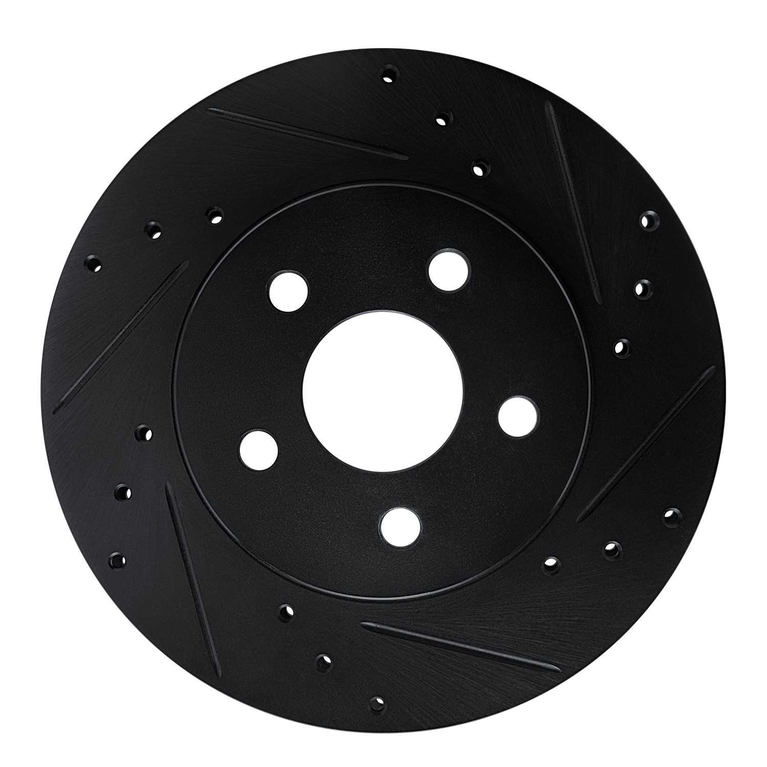 R1 Concepts 82-82 Buick CENTURY Front Right Drilled & Slotted Black Brake Rotor
