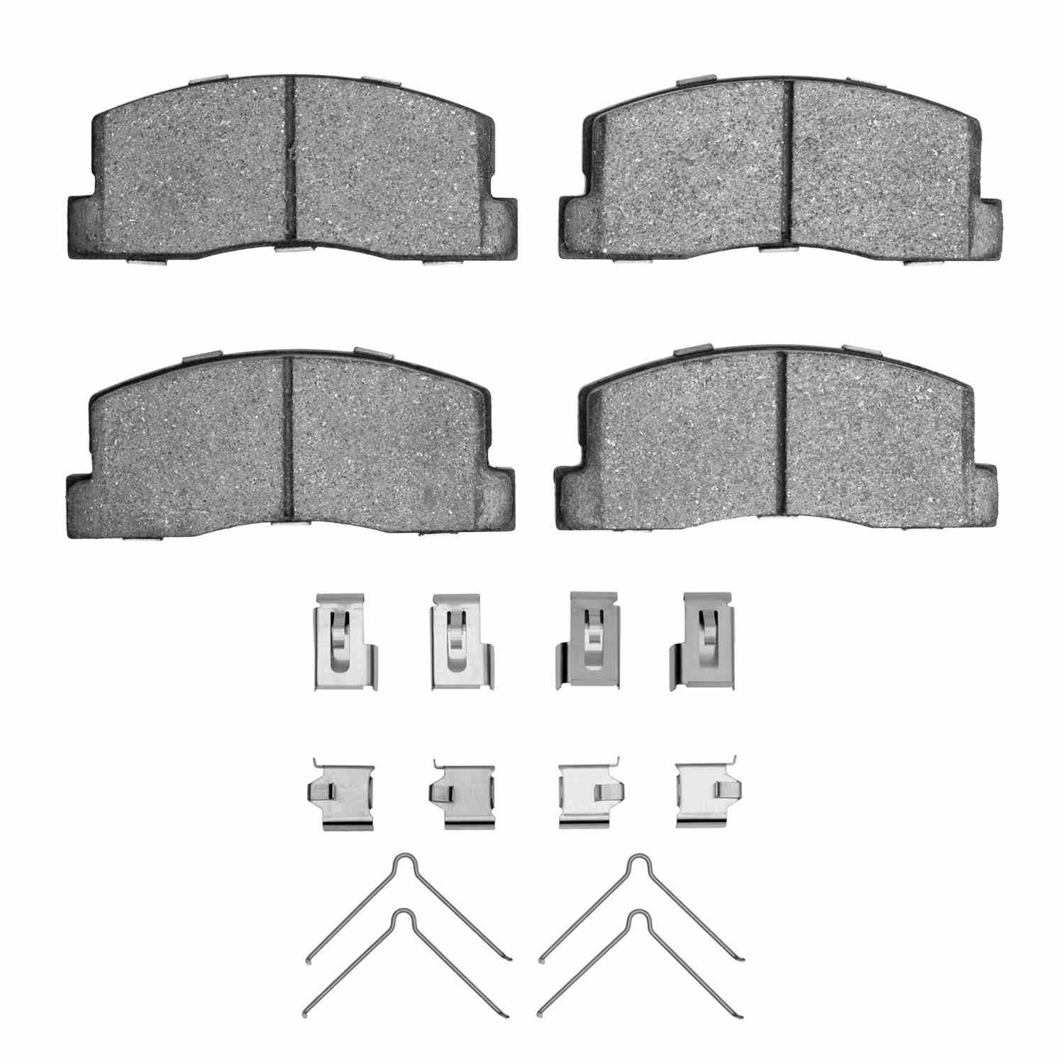 R1 Concepts 82-83 Honda Accord Sedan Front Semi Met Brake Pads and Hardware Kit