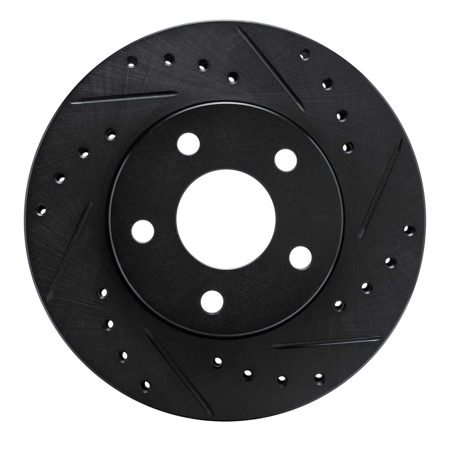 R1 Concepts 82-84 Buick SKYHAWK Front Right Drilled & Slotted Black Brake Rotor