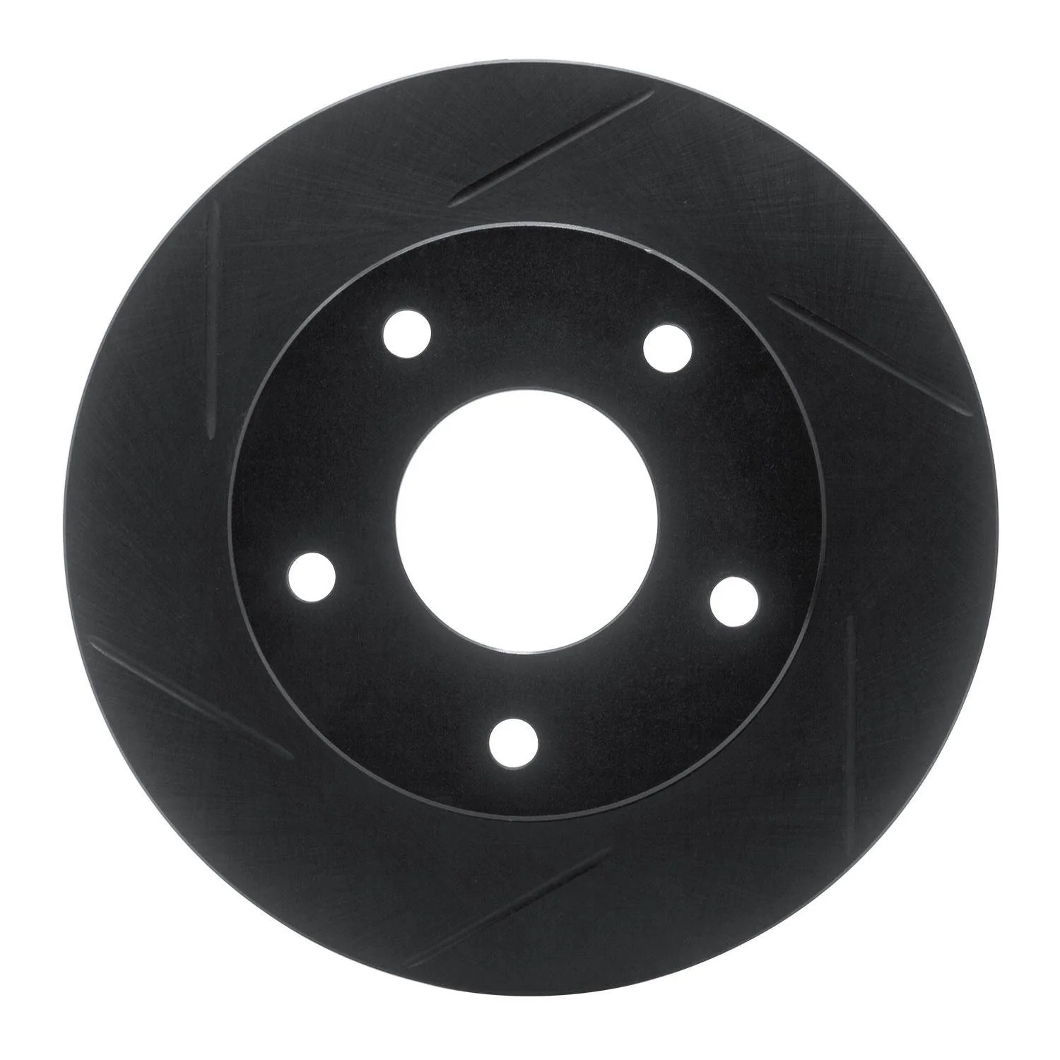 R1 Concepts 82-88 Chevrolet Camaro Rear Left Slotted Black Brake Rotor