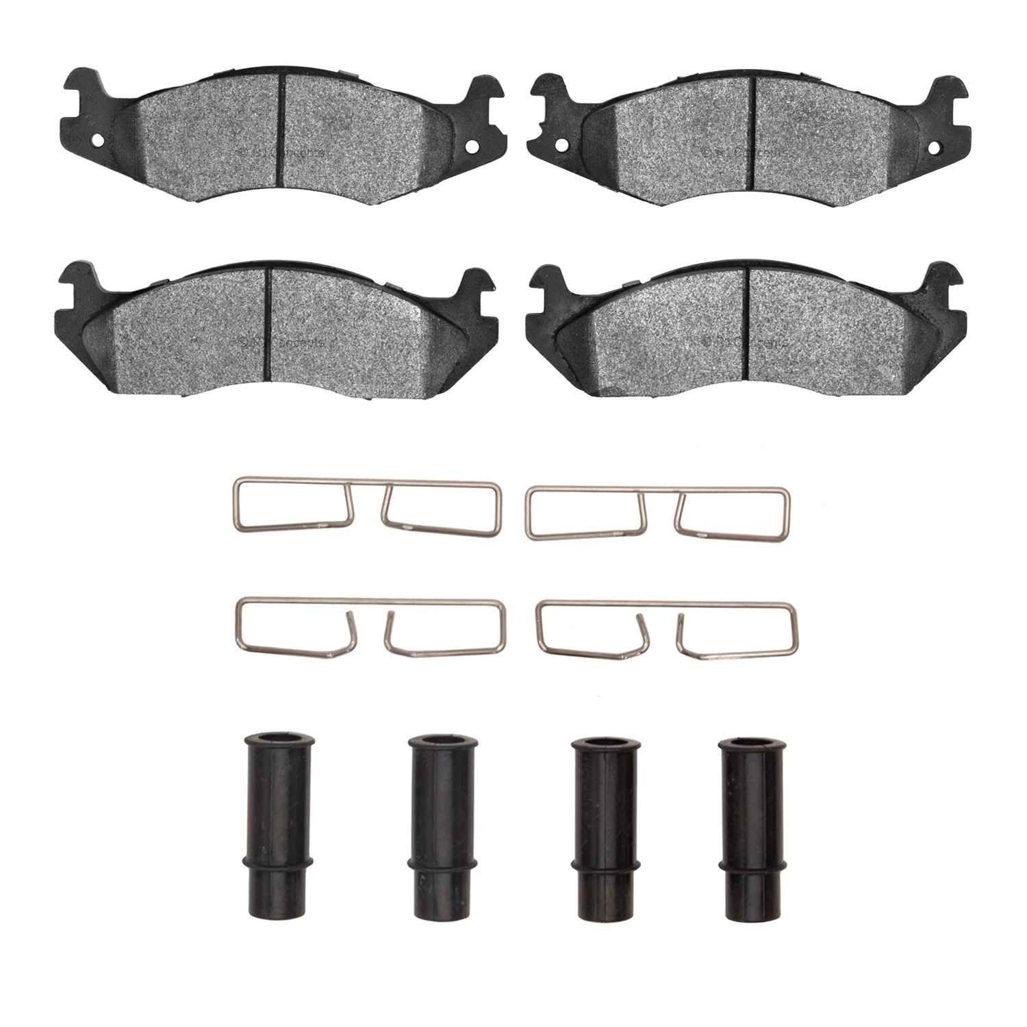 R1 Concepts 82-92 American Motors CONCORD Front Semi Met Pads & Hardware Kit