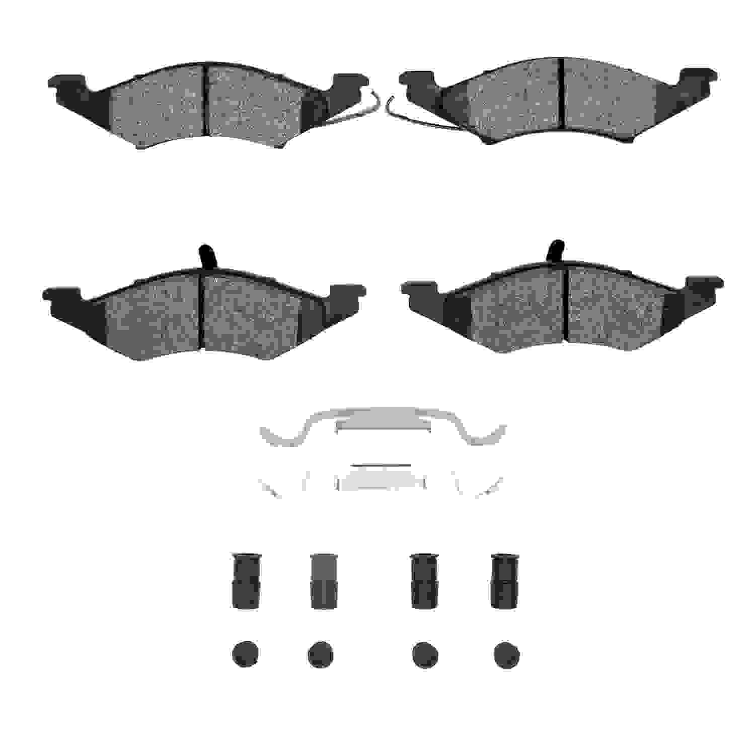 R1 Concepts 83-83 Mercury LYNX Front Semi Met Pads & Hardware Kit