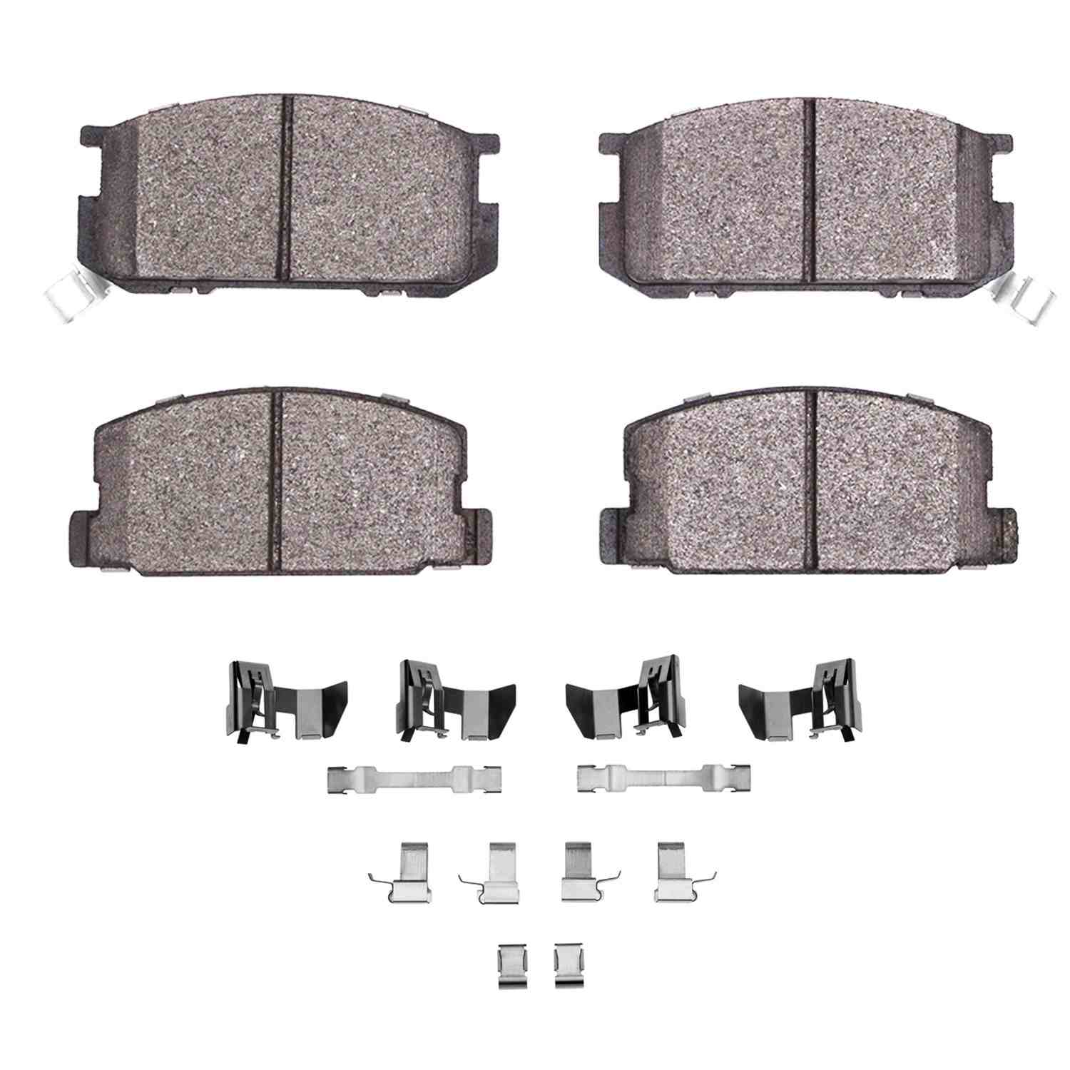 R1 Concepts 84-87 Toyota Corolla (US/Canada) Front Semi Met Pads & Hardware Kit