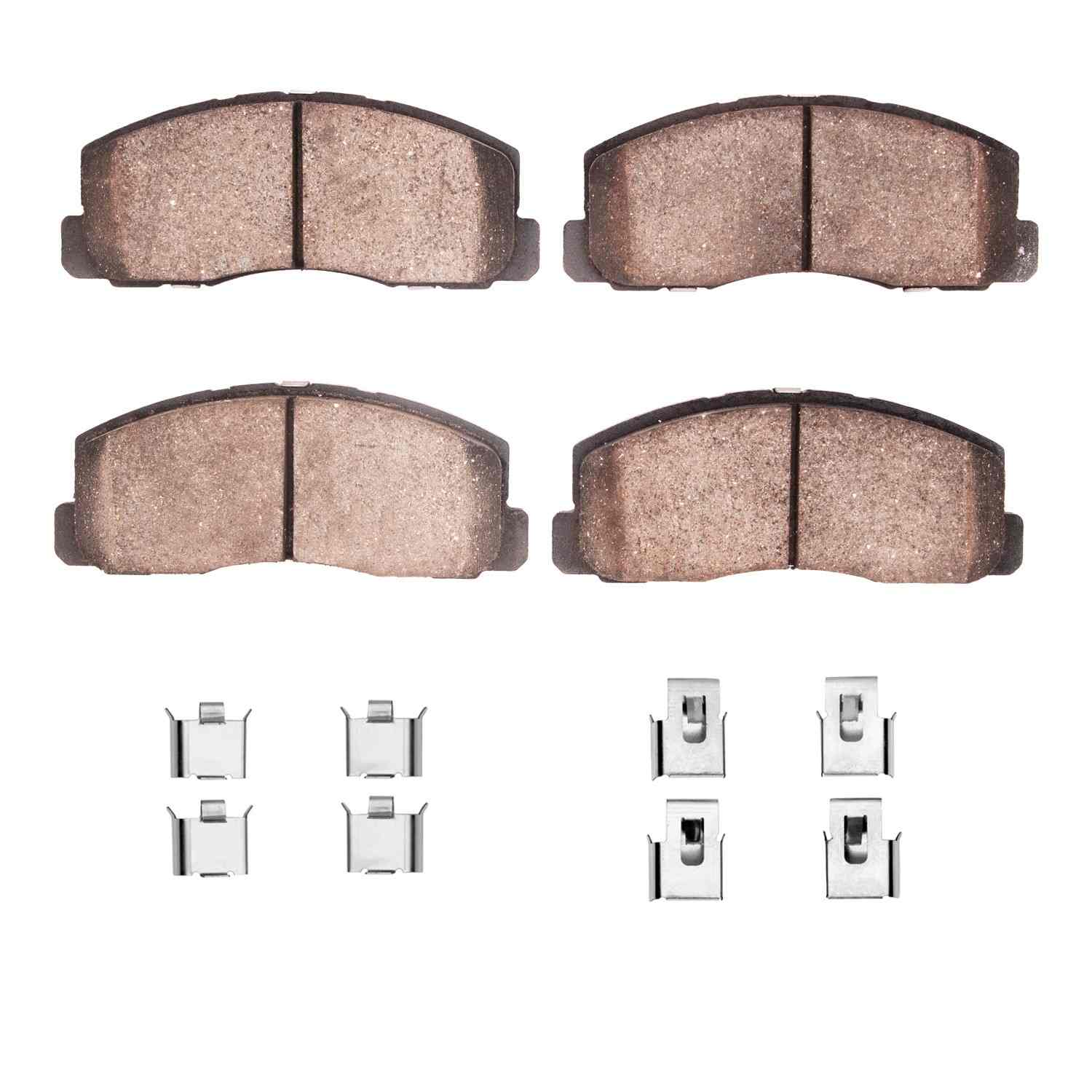 R1 Concepts 84-91 Plymouth Colt Front Semi Met Brake Pads and Hardware Kit