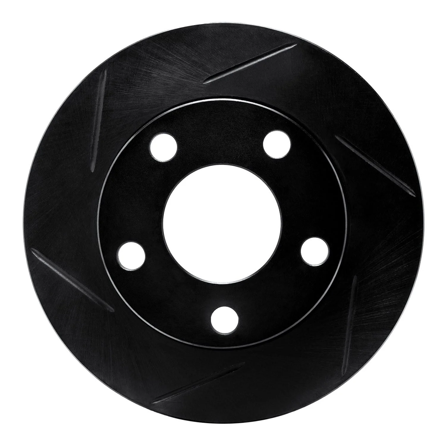R1 Concepts 85-00 Audi 200 Quattro Rear Left Slotted Black Brake Rotor