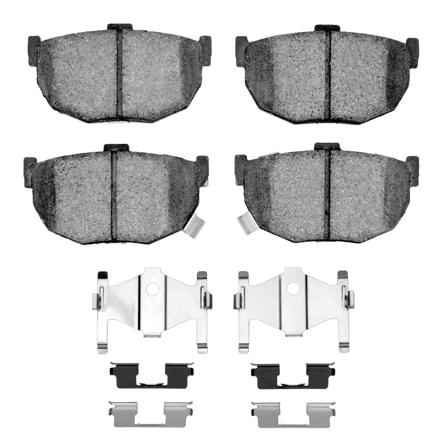 R1 Concepts 85-09 Hyundai Tiburon Rear Optimum OE Brake Pads & Hardware Kit