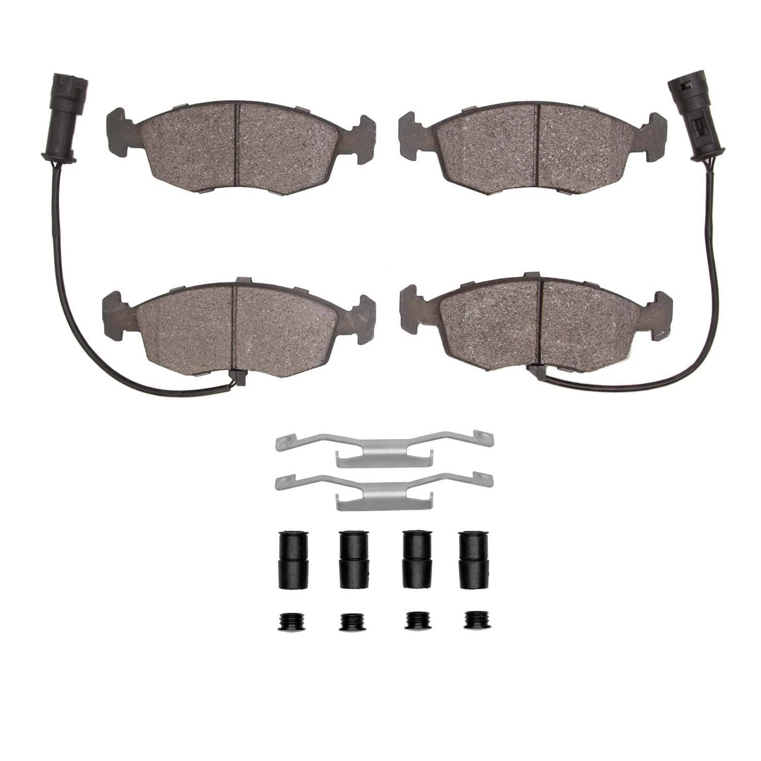 R1 Concepts 85-89 Merkur Xr4Ti Front Ceramic Brake Pads and Hardware Kit