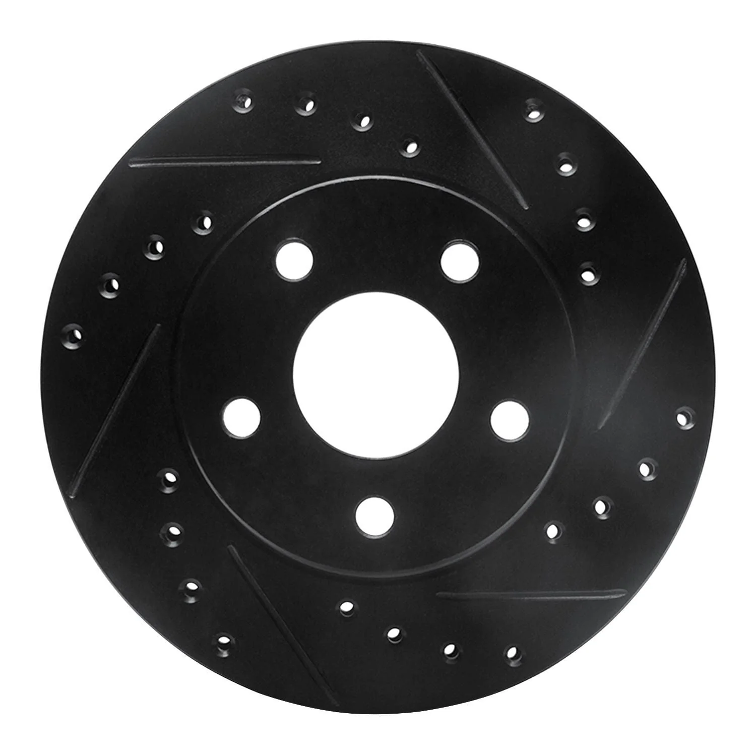 R1 Concepts 85-91 Buick Skylark Front Right Drilled & Slotted Black Brake Rotor