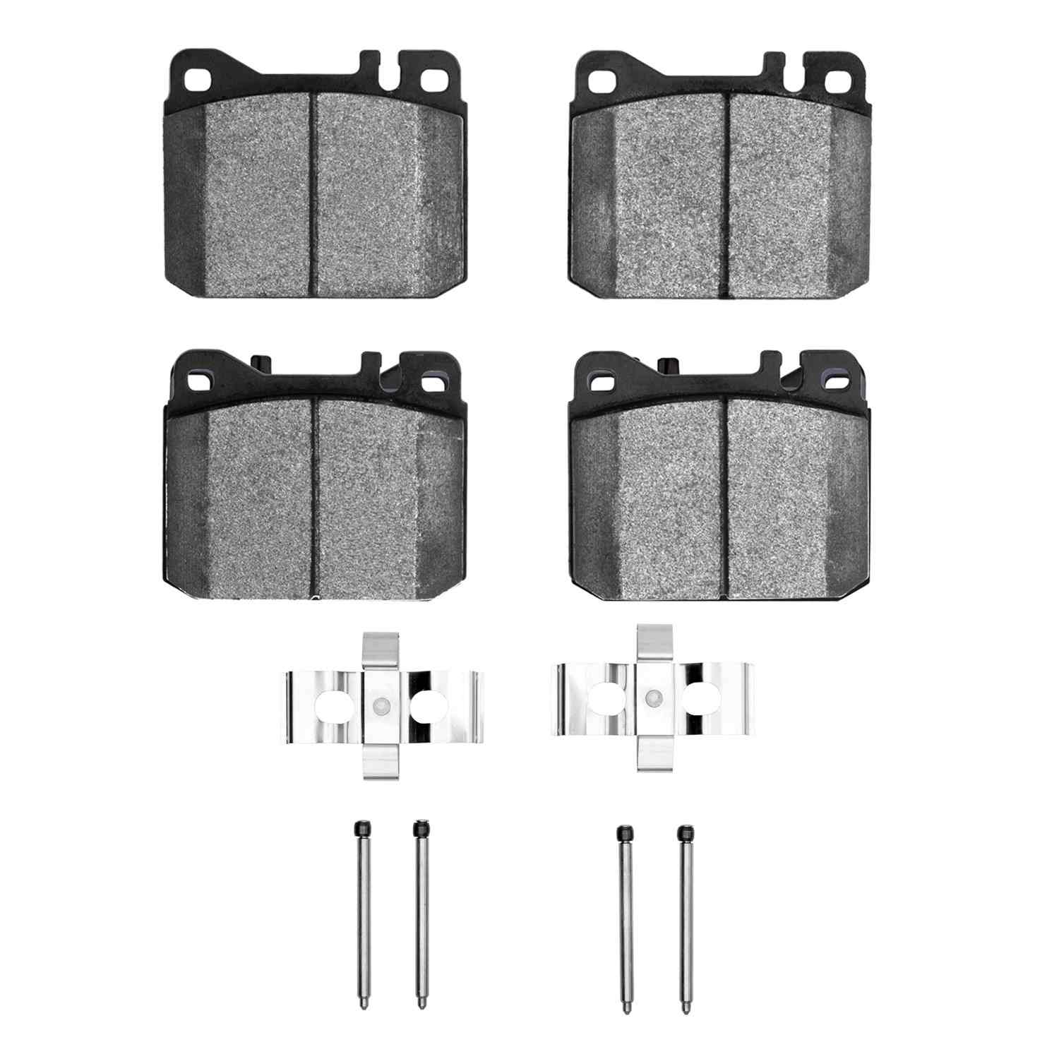 R1 Concepts 85-91 Mercedes-Benz 350SD Front Euro Ceramic Pads & Hardware Kit