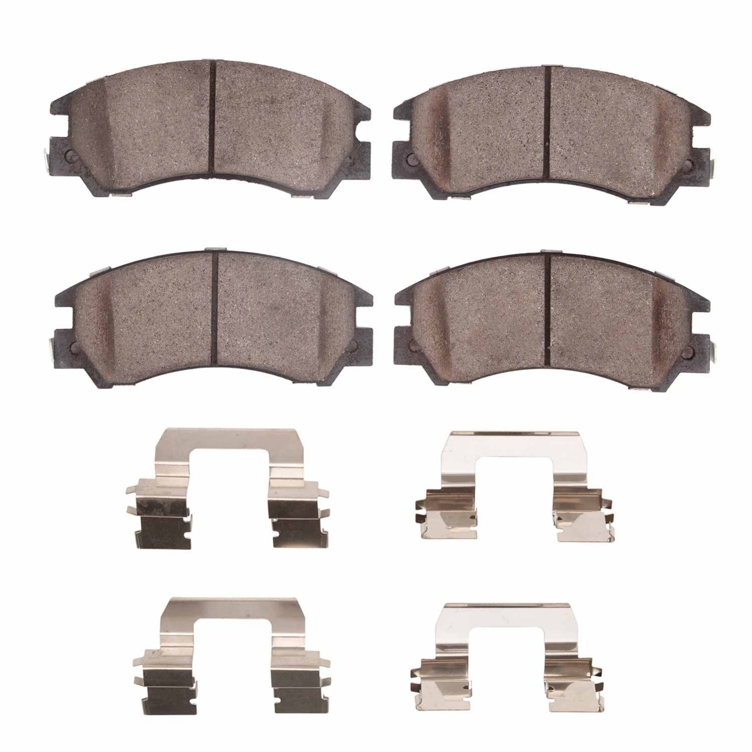 R1 Concepts 85-94 Subaru Gl-10 Front Semi Met Brake Pads and Hardware Kit
