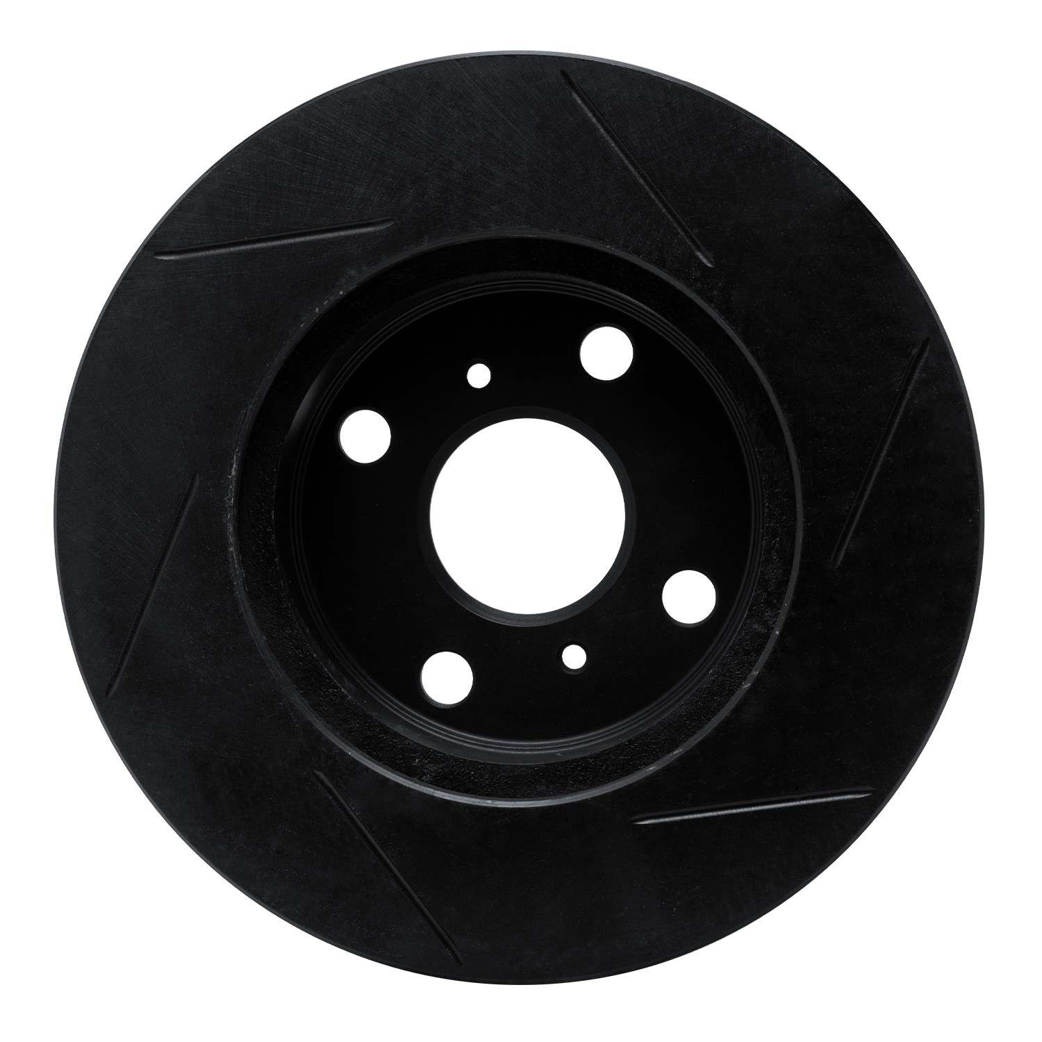 R1 Concepts 86-89 Toyota Celica Front Left Slotted Black Brake Rotor - Image 2