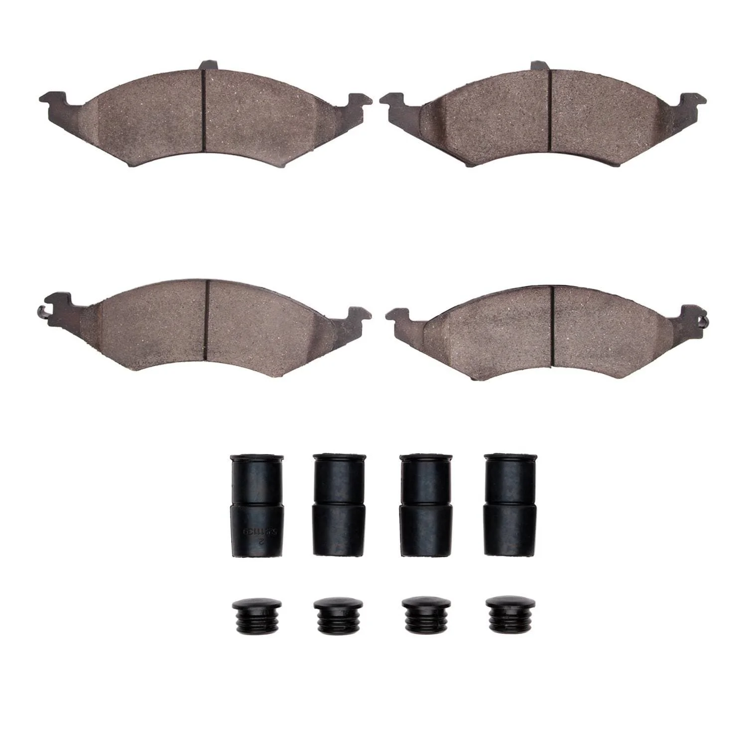 R1 Concepts 86-93 Ford Taurus SHO Front Semi Met Pads & Hardware Kit