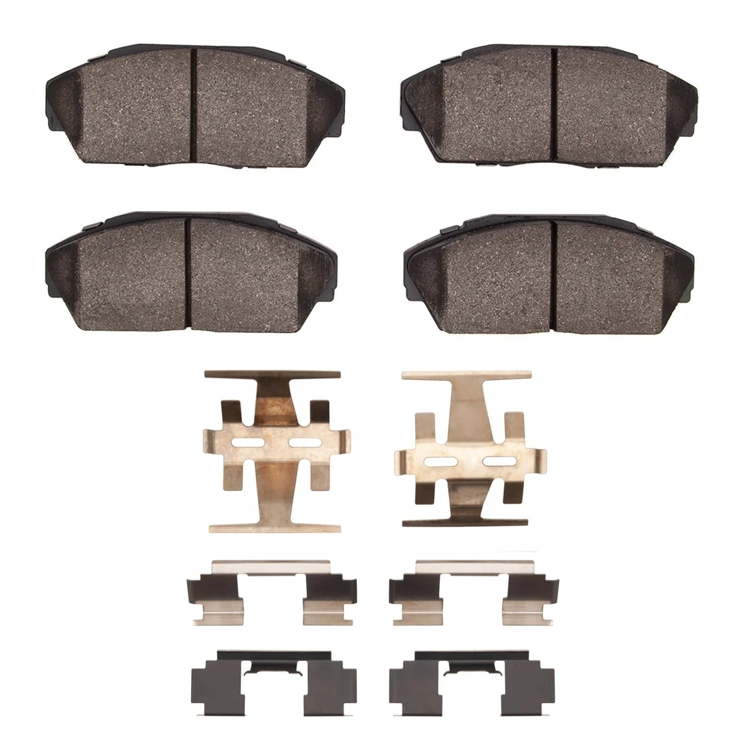 R1 Concepts 86-93 Honda Accord Sedan Front Semi Met Brake Pads and Hardware Kit