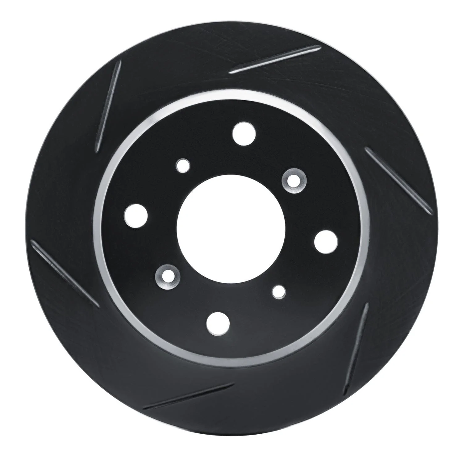 R1 Concepts 86-96 Acura Legend Rear Left Slotted Black Brake Rotor