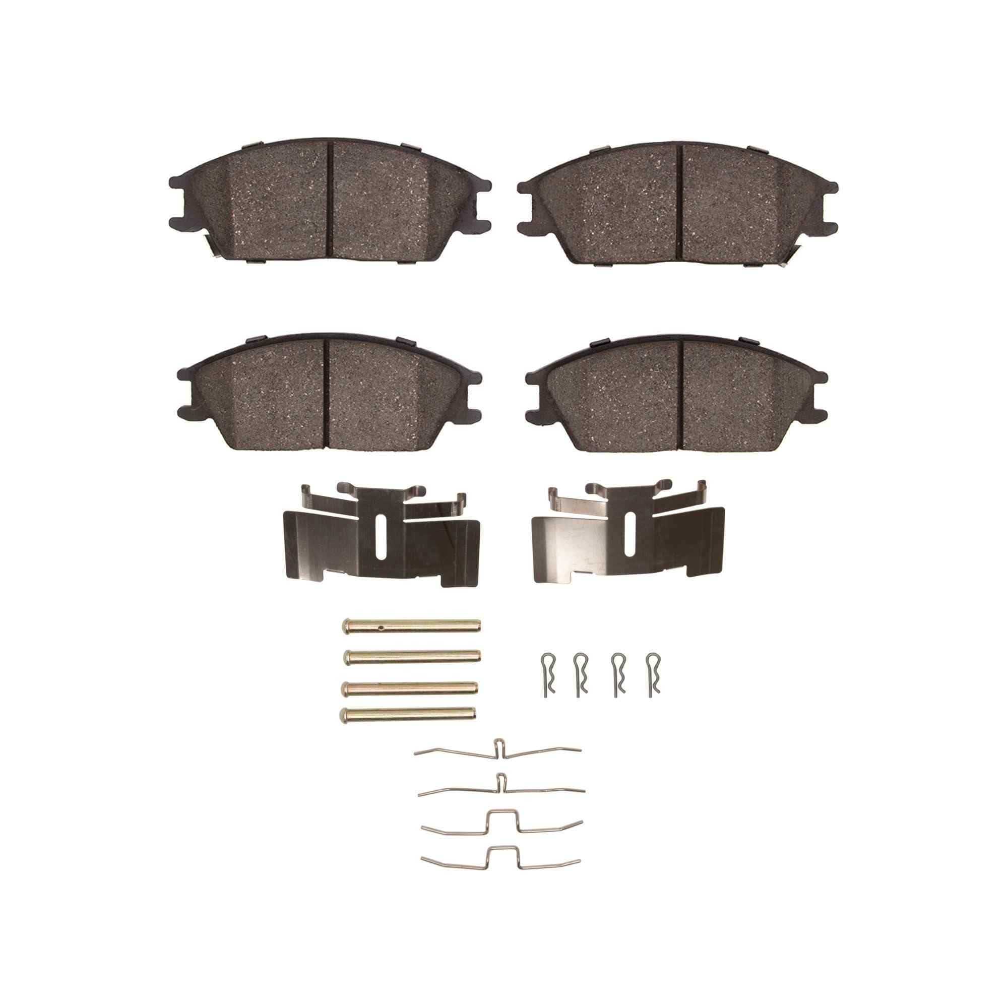 R1 Concepts 87-06 Mitsubishi Verna (Mexico) Front Semi Met Brake Pads and Hardware Kit