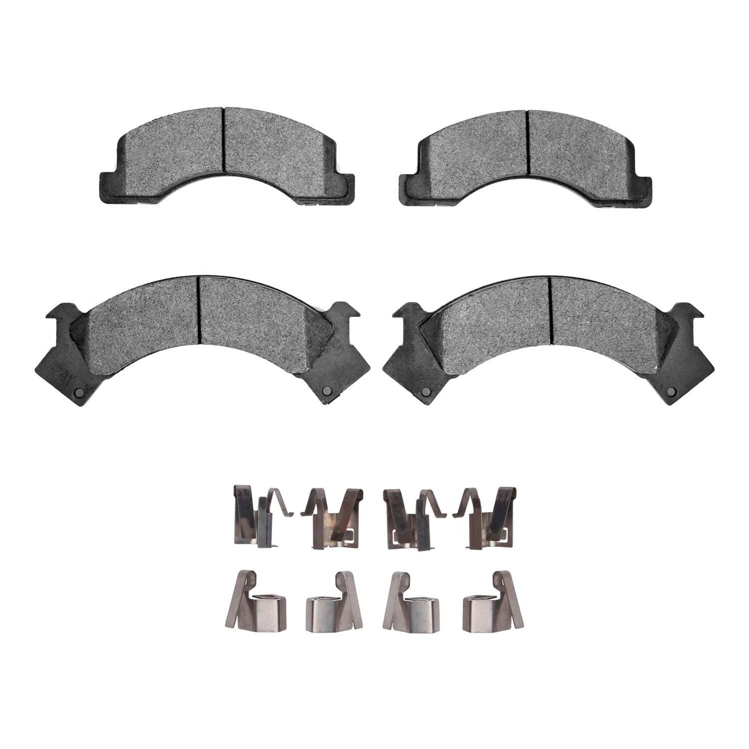 R1 Concepts 87-97 Isuzu Npr Hd - Diesel Engine Front Semi Met Brake Pads and Hardware Kit