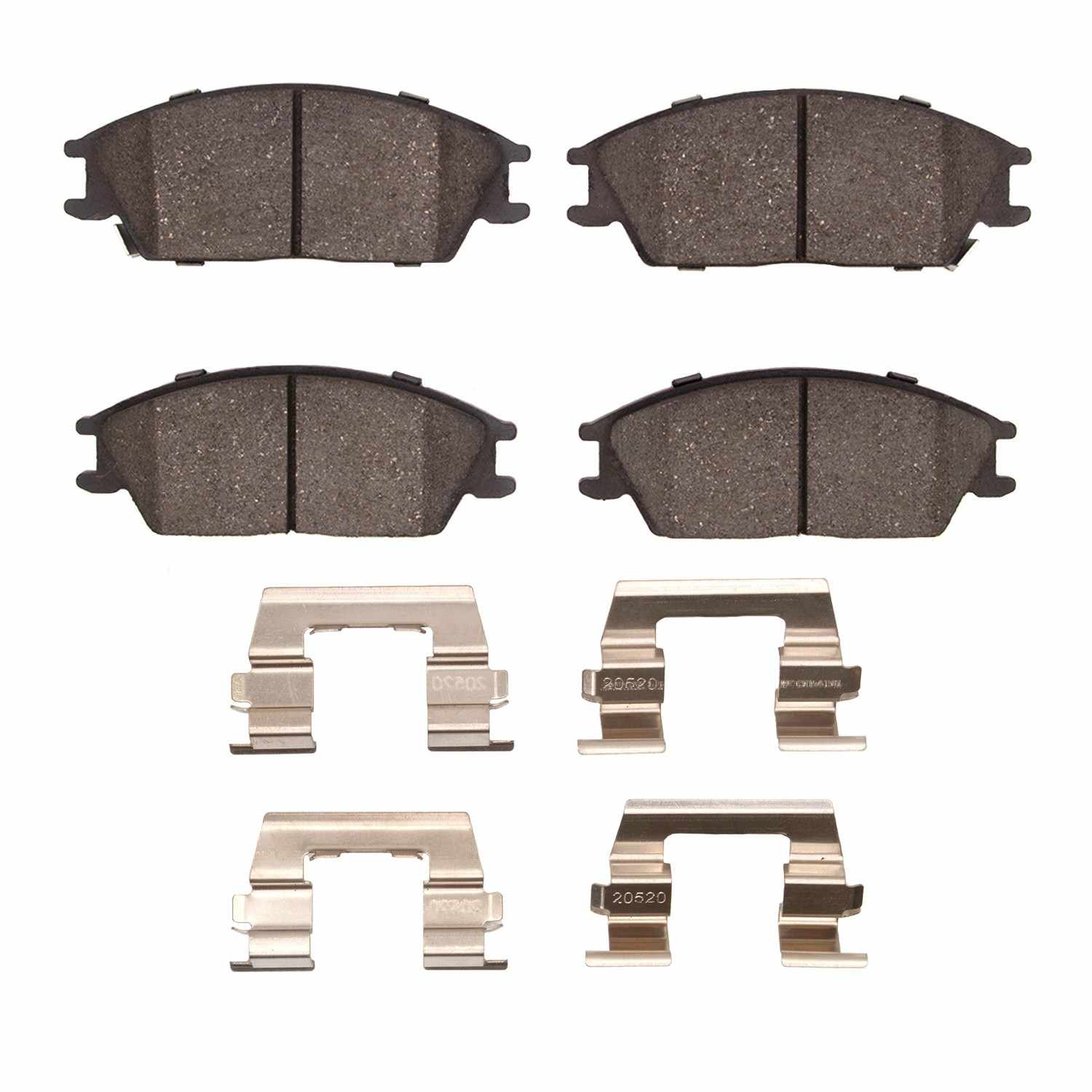 R1 Concepts 87-99 Hyundai Excel Front Optimum OE Pads & Hardware Kit