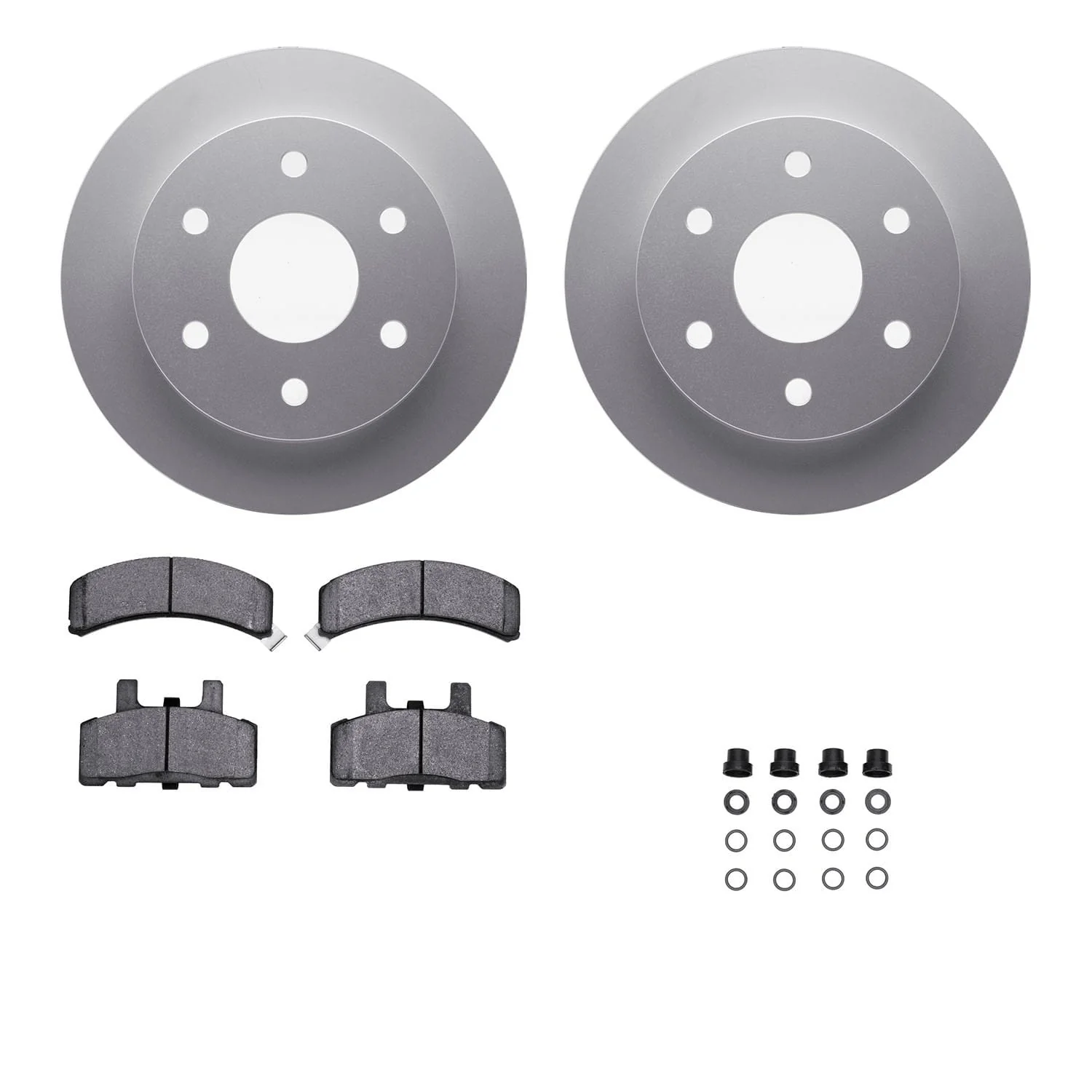 R1 Concepts 88-00 Cadillac Escalade Front Carbon Coated Rotor Set w/Off-Road/Tow Pads