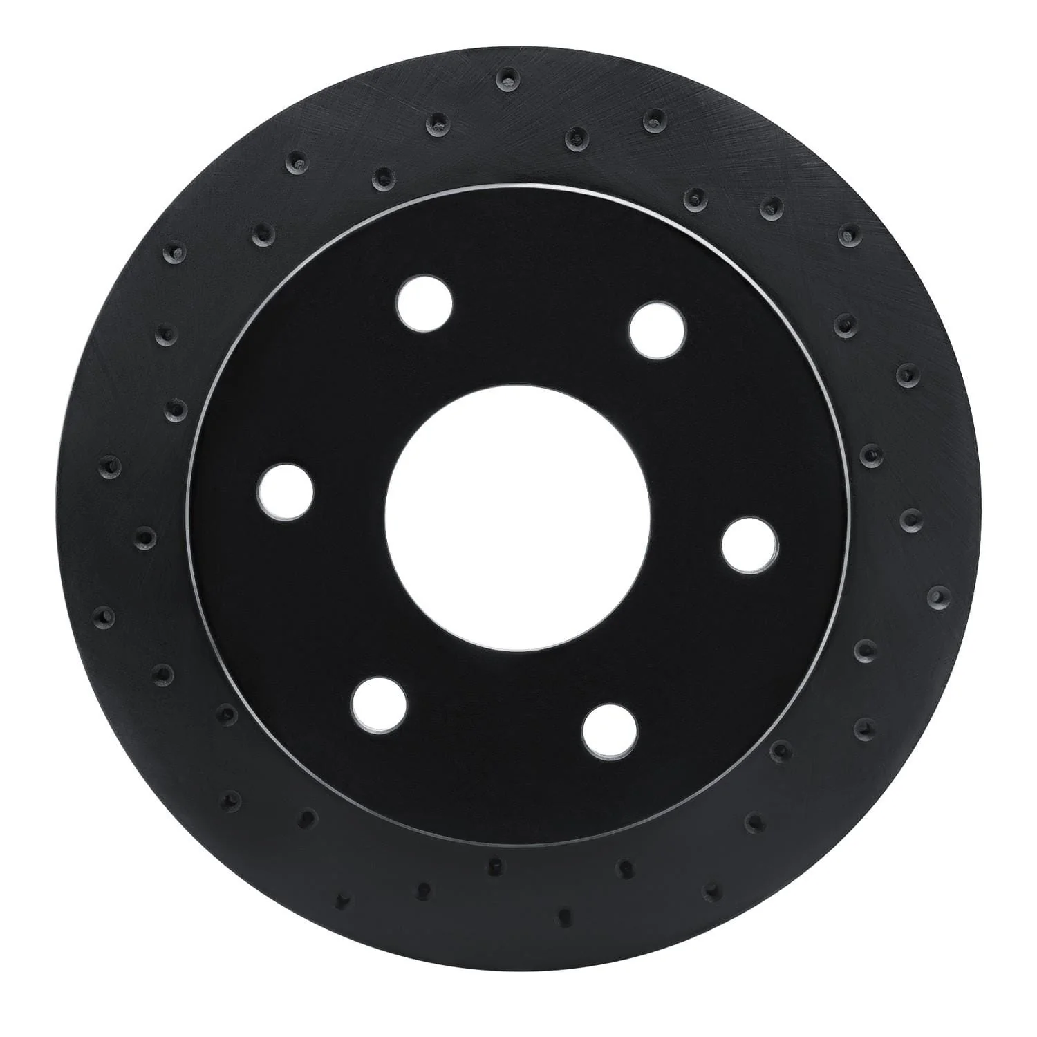 R1 Concepts 88-00 Chevrolet Blazer Front Left Drilled Black Brake Rotor