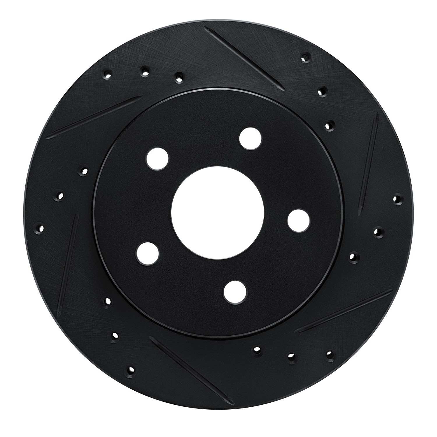 R1 Concepts 88-90 Dodge Monaco Front Right Drilled & Slotted Black Brake Rotor