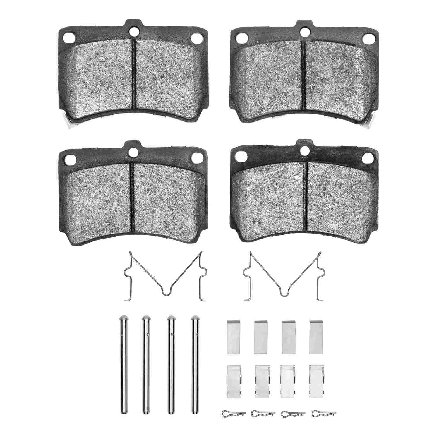 R1 Concepts 90-02 Ford ASPIRE Front Semi Met Pads & Hardware Kit