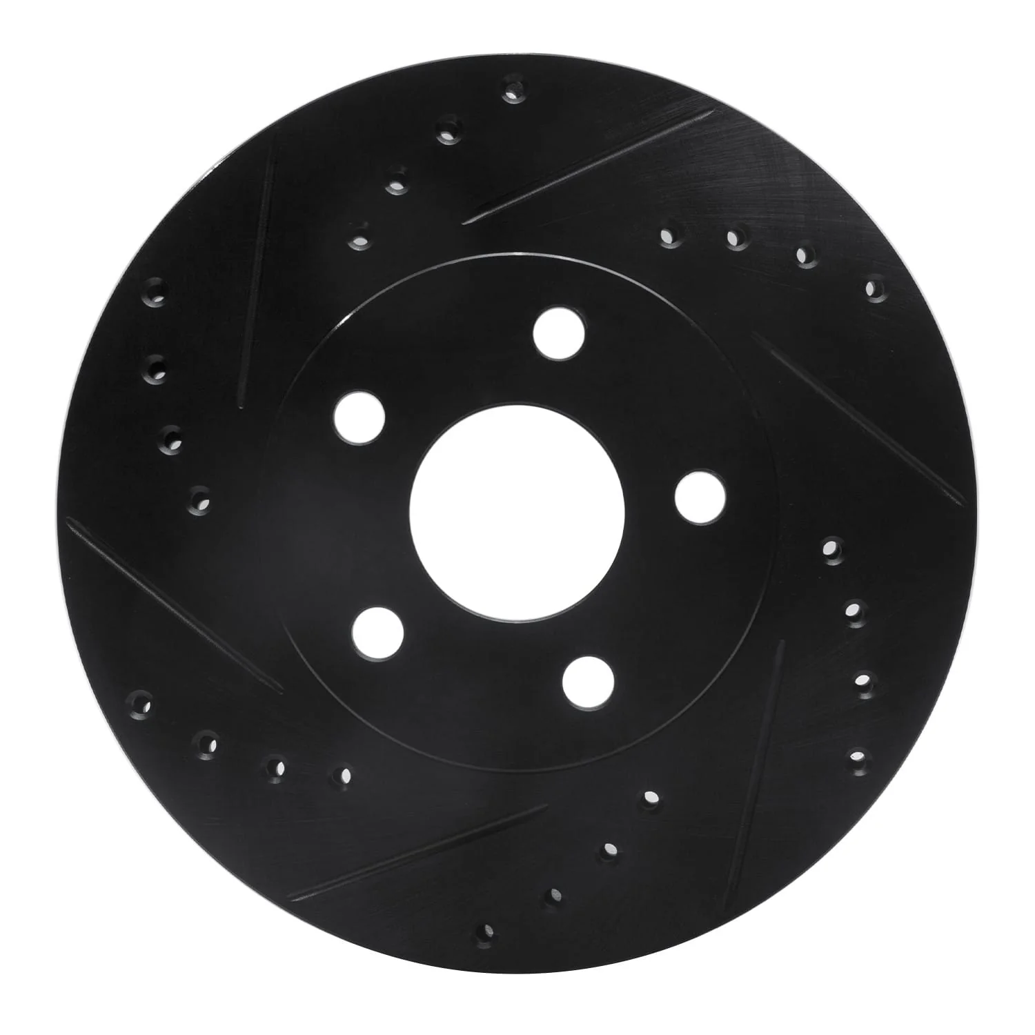 R1 Concepts 90-05 Buick Skylark Front Left Drilled & Slotted Black Brake Rotor
