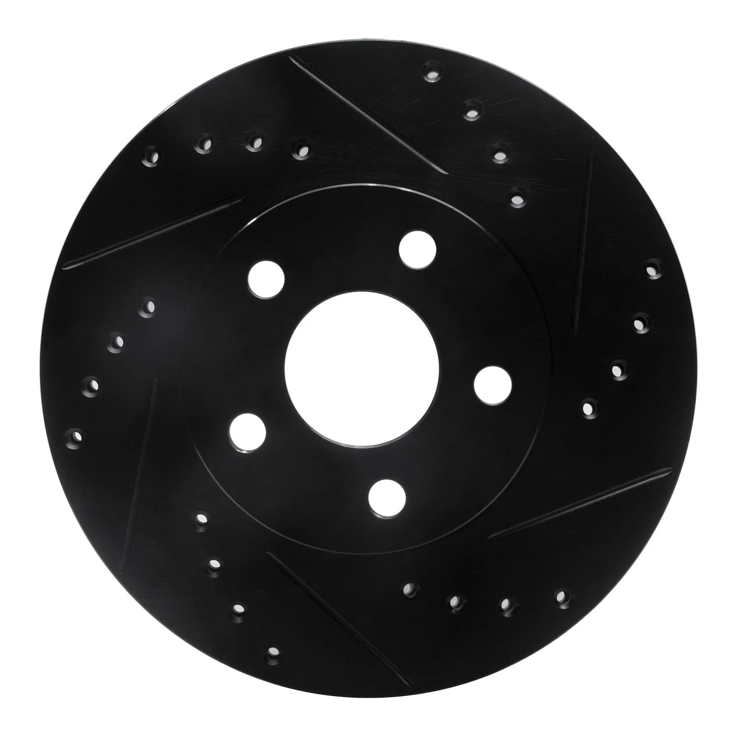 R1 Concepts 90-05 Buick Skylark Front Right Drilled & Slotted Black Brake Rotor