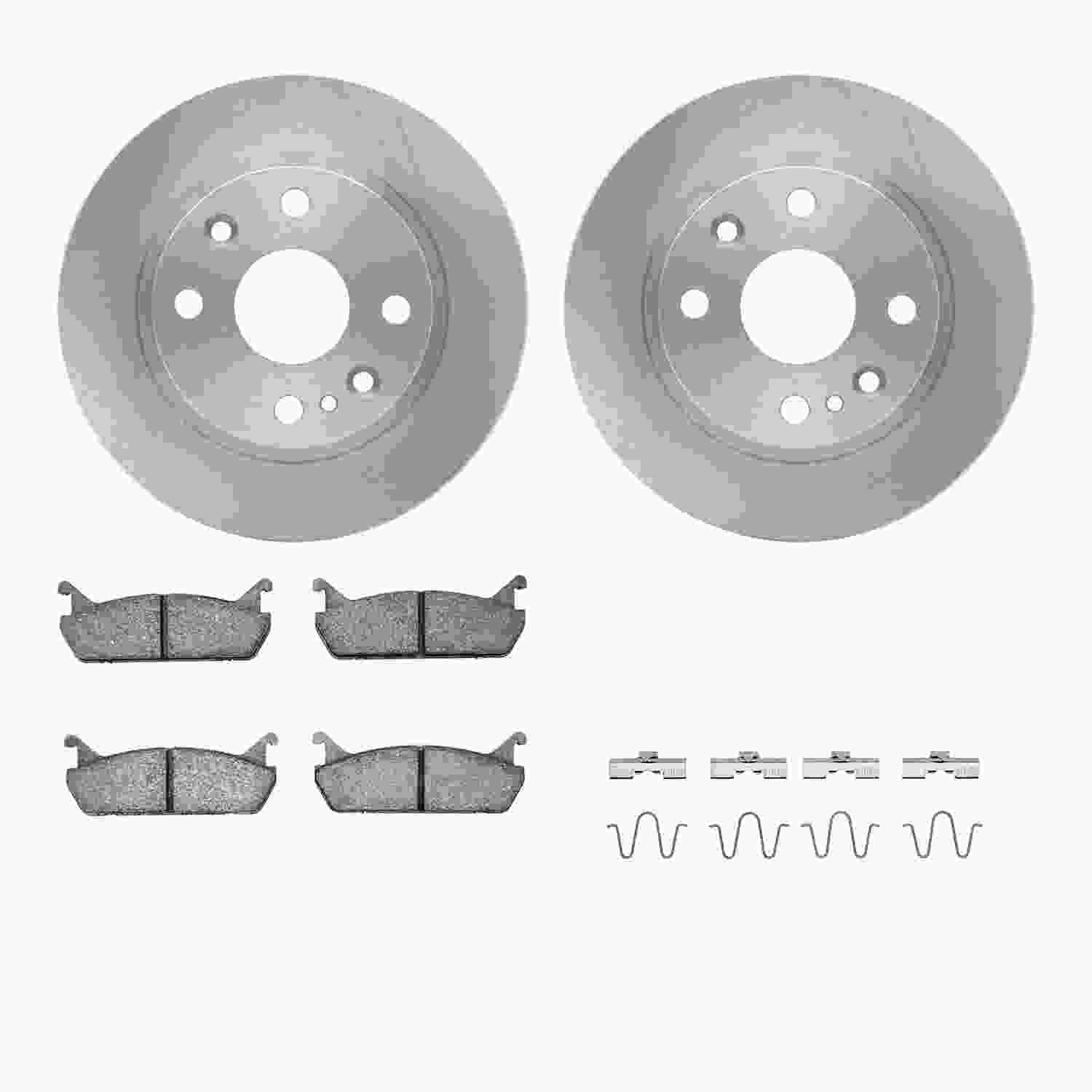 R1 Concepts 90-93 Mazda Miata Rear Brake Rotor Set w/Ceramic Pads and Hardware