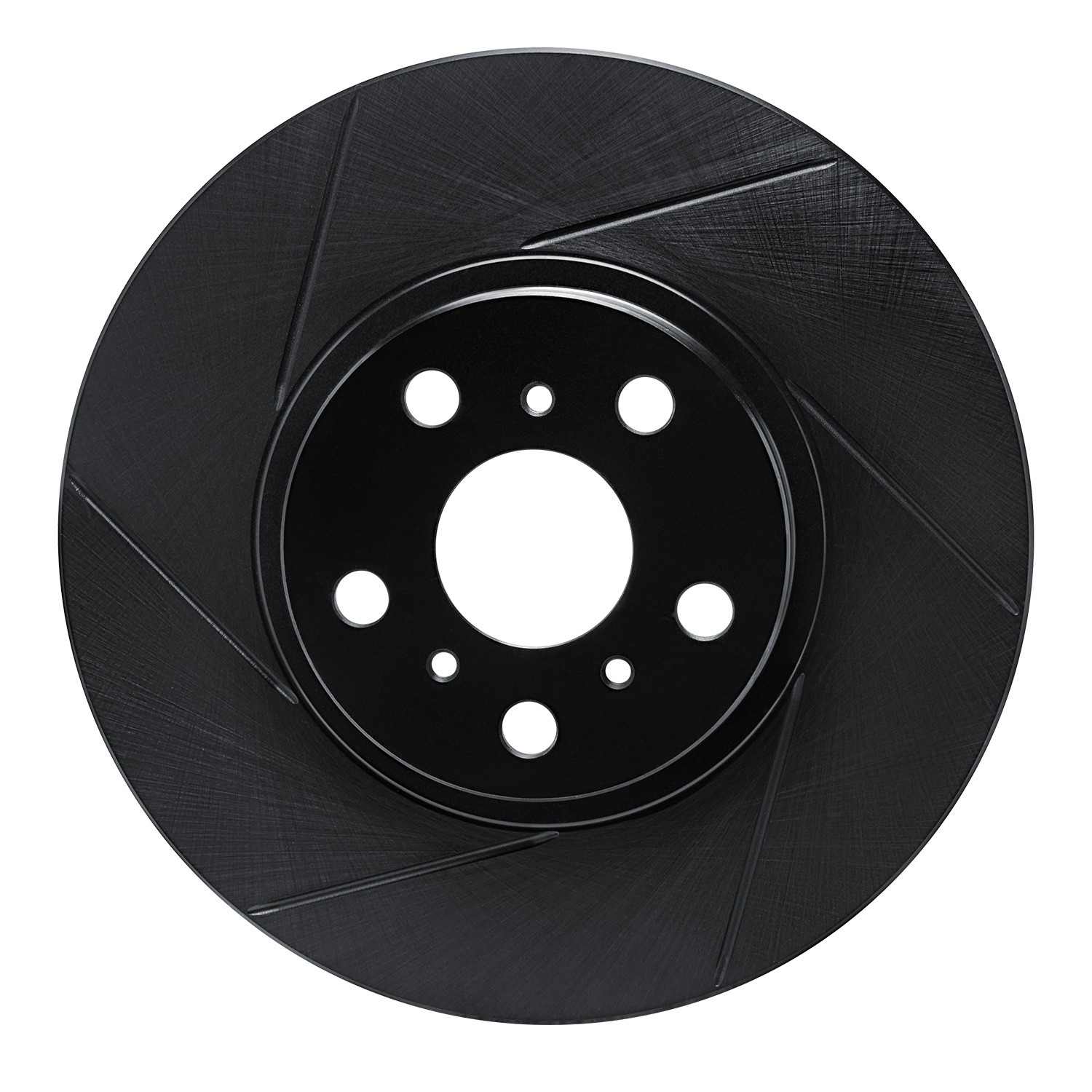 R1 Concepts 90-93 Toyota Celica Front Left Slotted Black Brake Rotor