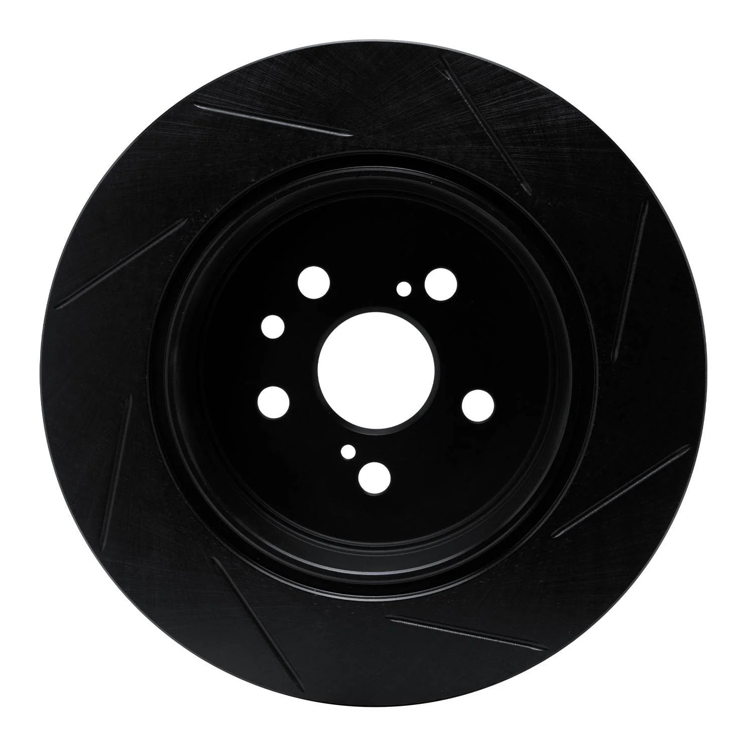 R1 Concepts 90-93 Toyota Celica Rear Left Slotted Black Brake Rotor - Image 2