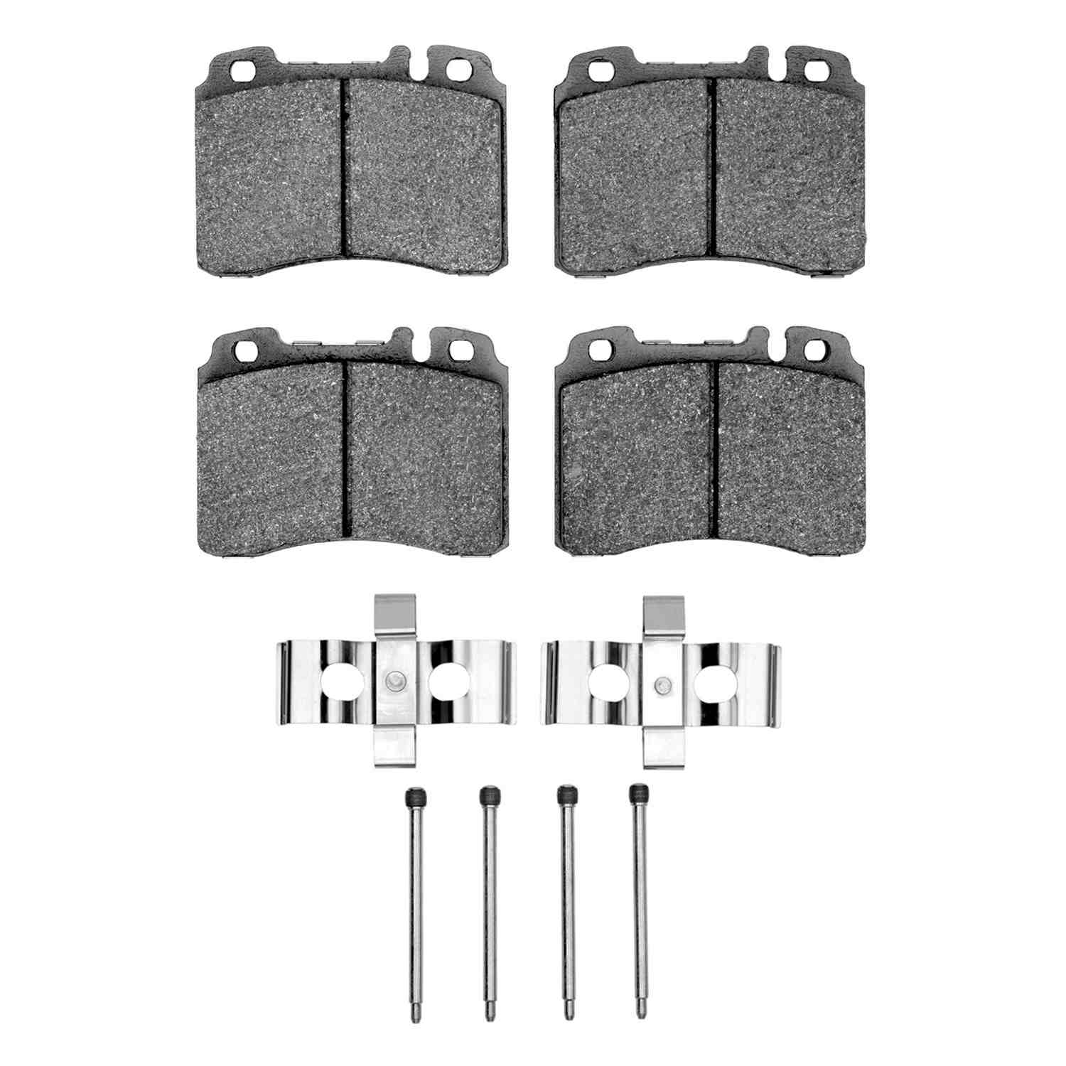 R1 Concepts 90-95 Mercedes-Benz 400E Front Euro Ceramic Brake Pads and Hardware Kit