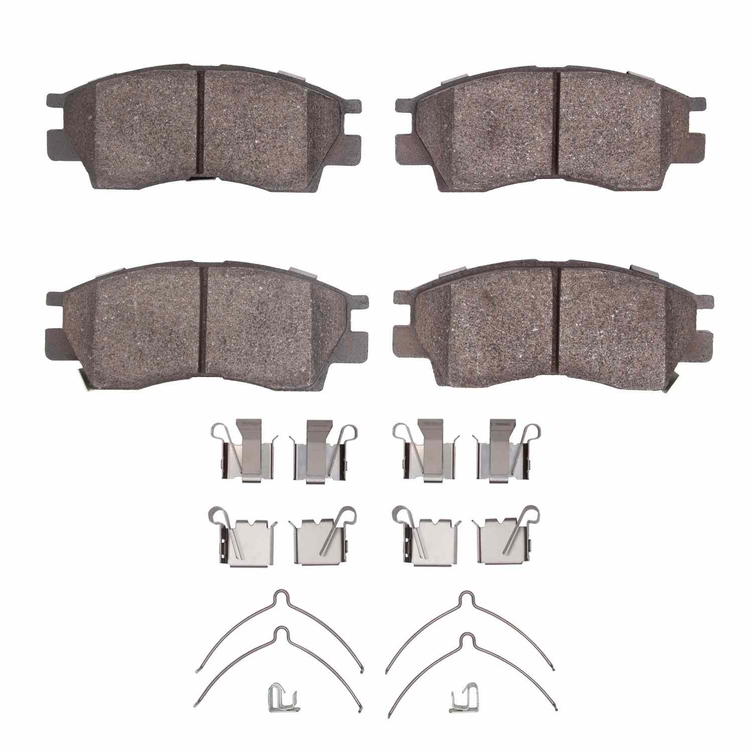 R1 Concepts 90-98 Toyota Camry Hybrid Front Semi Met Brake Pads and Hardware Kit
