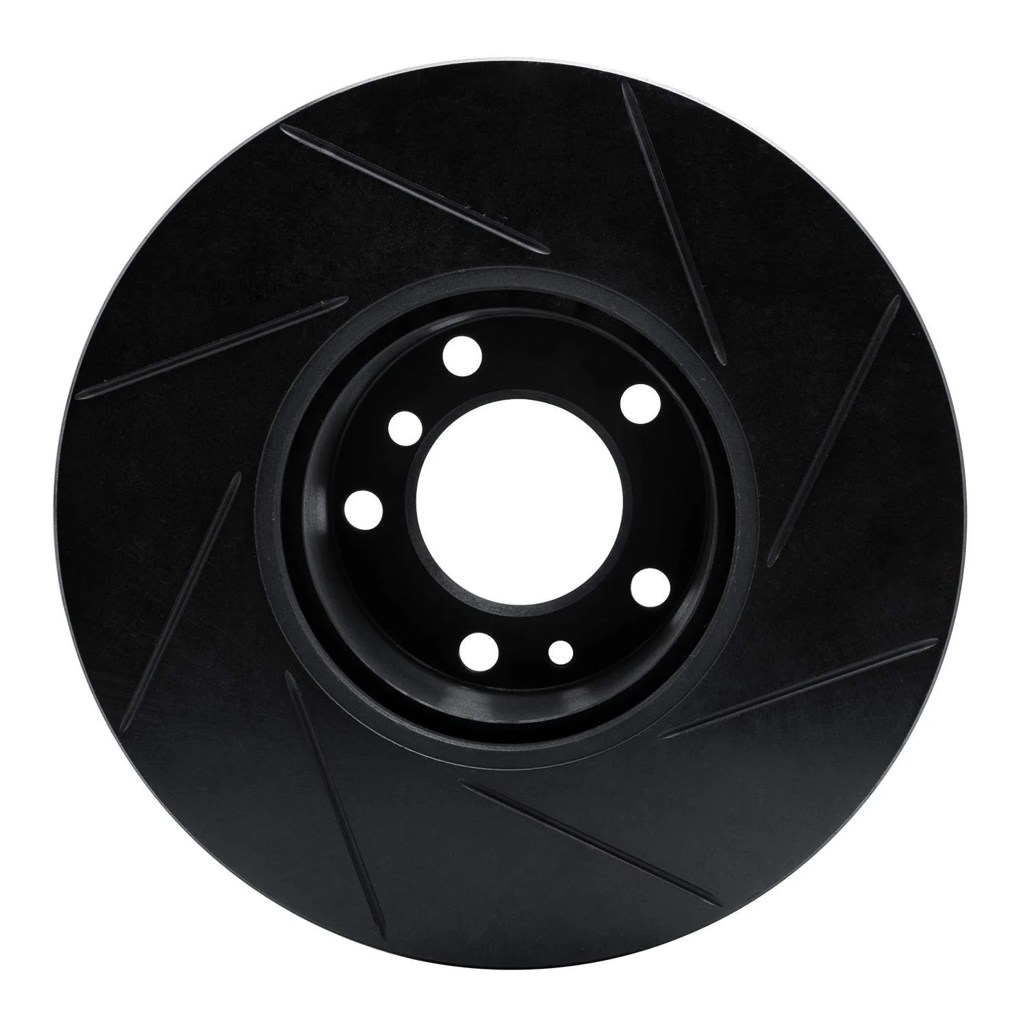 R1 Concepts 91-01 BMW 540i Front Left Slotted Black Brake Rotor - Image 2