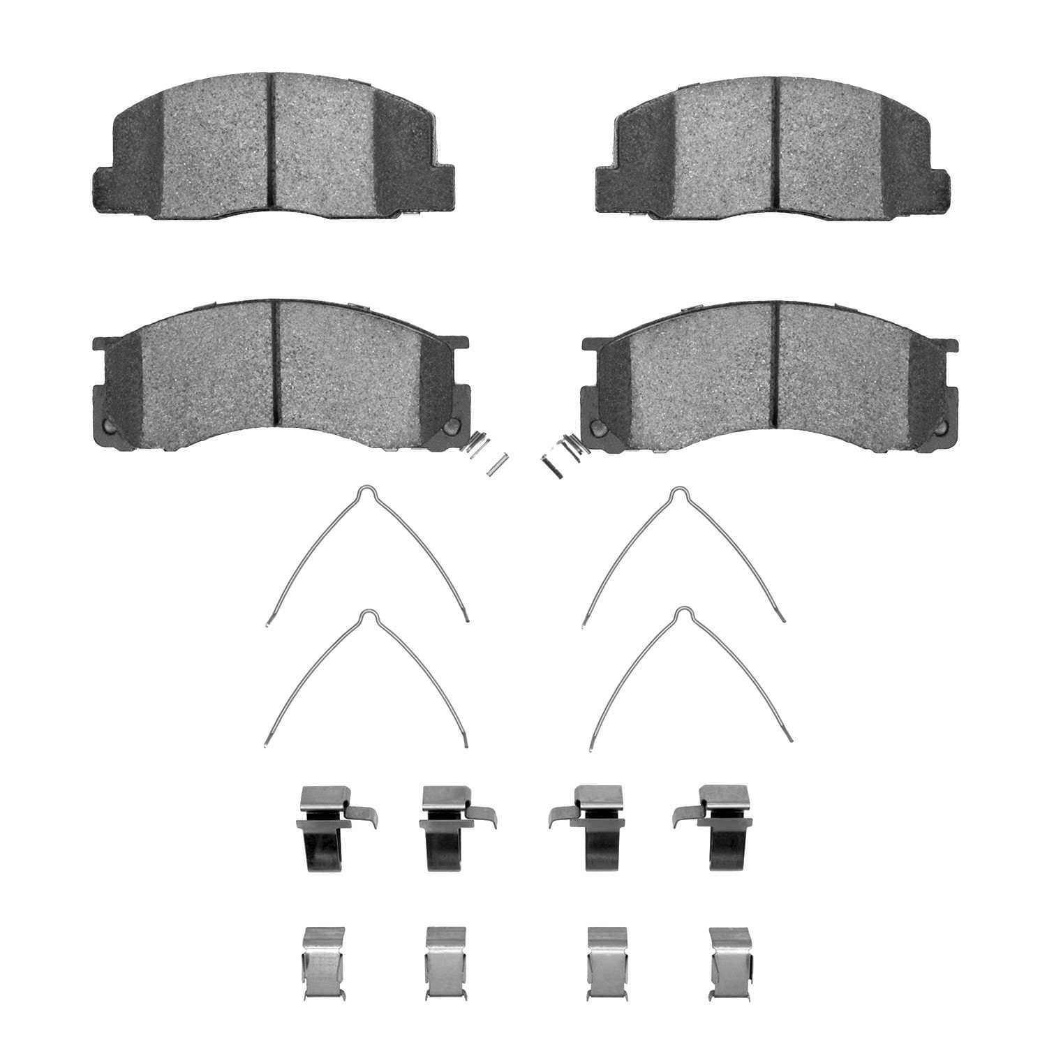 R1 Concepts 91-96 Toyota Previa Front Semi Met Brake Pads and Hardware Kit
