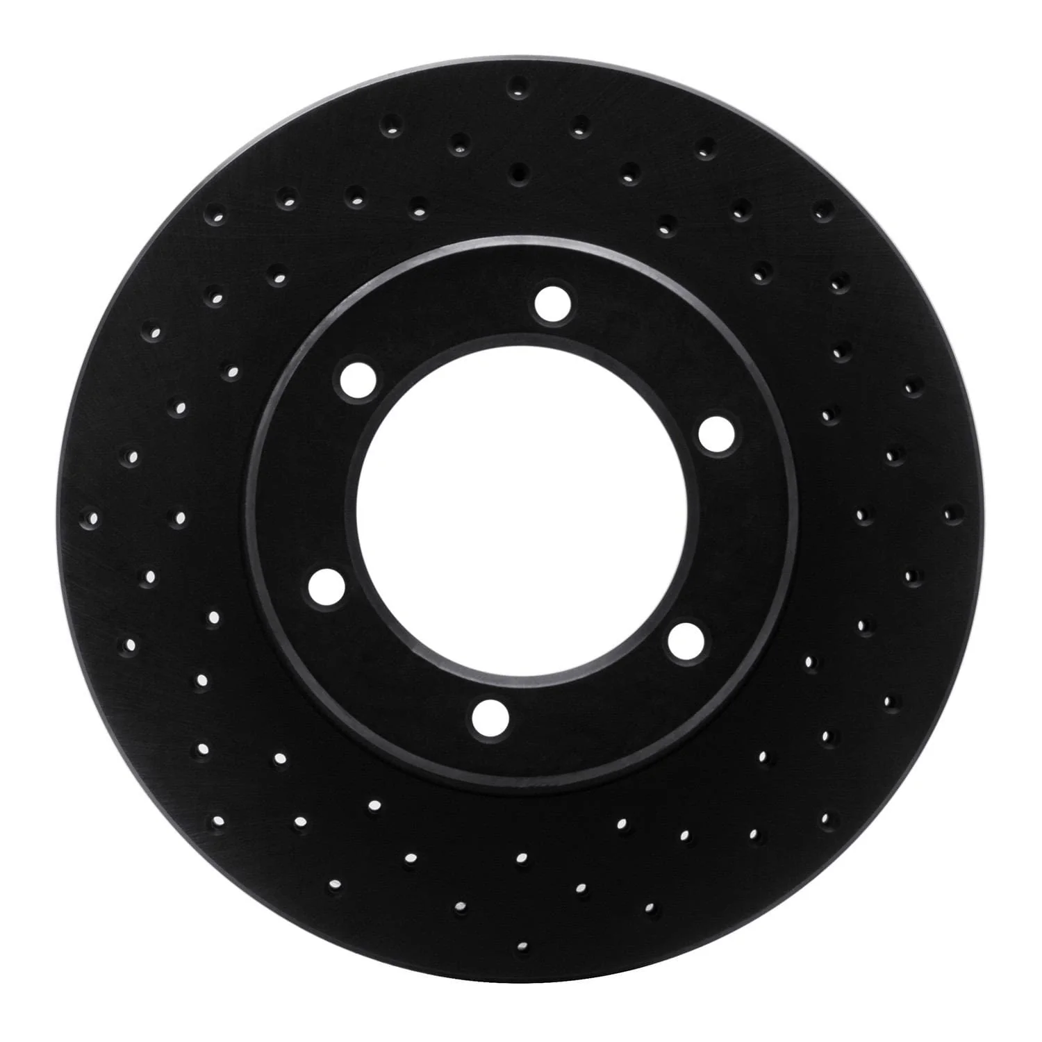 R1 Concepts 91-98 Toyota 4Runner Front Right Drilled Black Brake Rotor