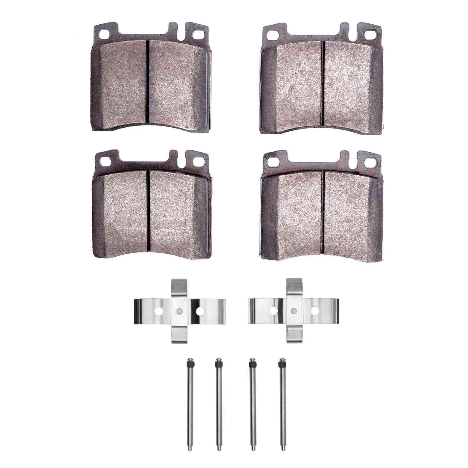 R1 Concepts 91-99 Mercedes-Benz 300SD Front Semi Met Pads & Hardware Kit