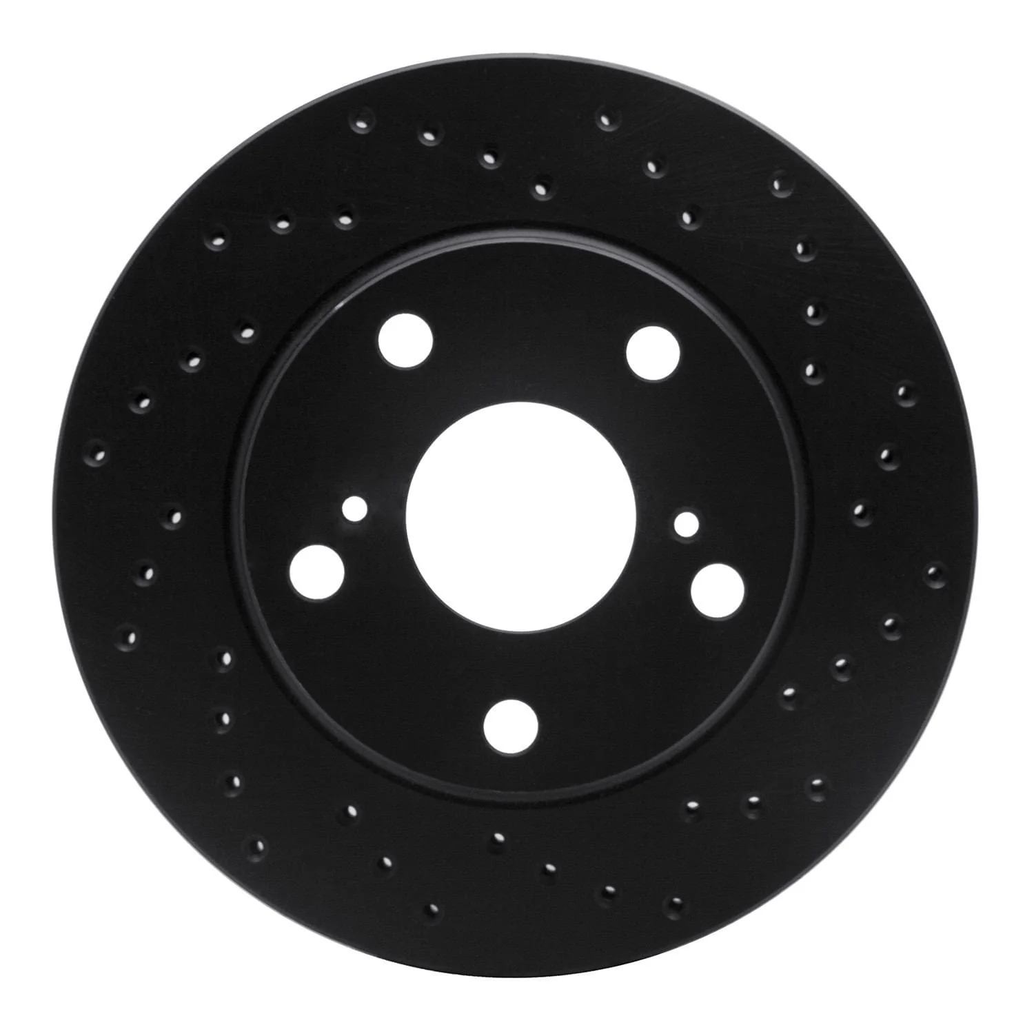 R1 Concepts 92-01 Toyota Camry (Excl Hybrid) Front Right Drilled Black Brake Rotor