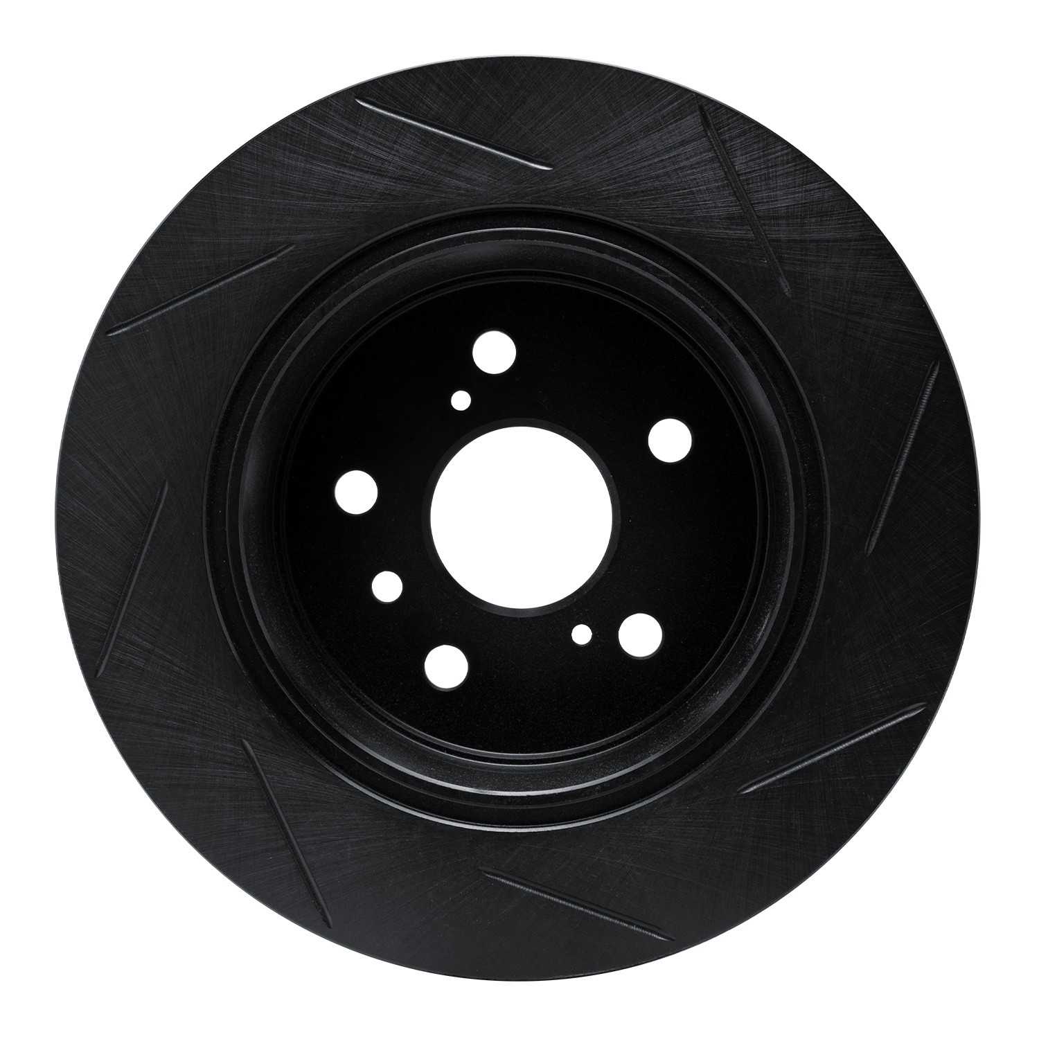 R1 Concepts 92-03 Toyota Camry (Excl Hybrid) Rear Left Slotted Black Brake Rotor - Image 2