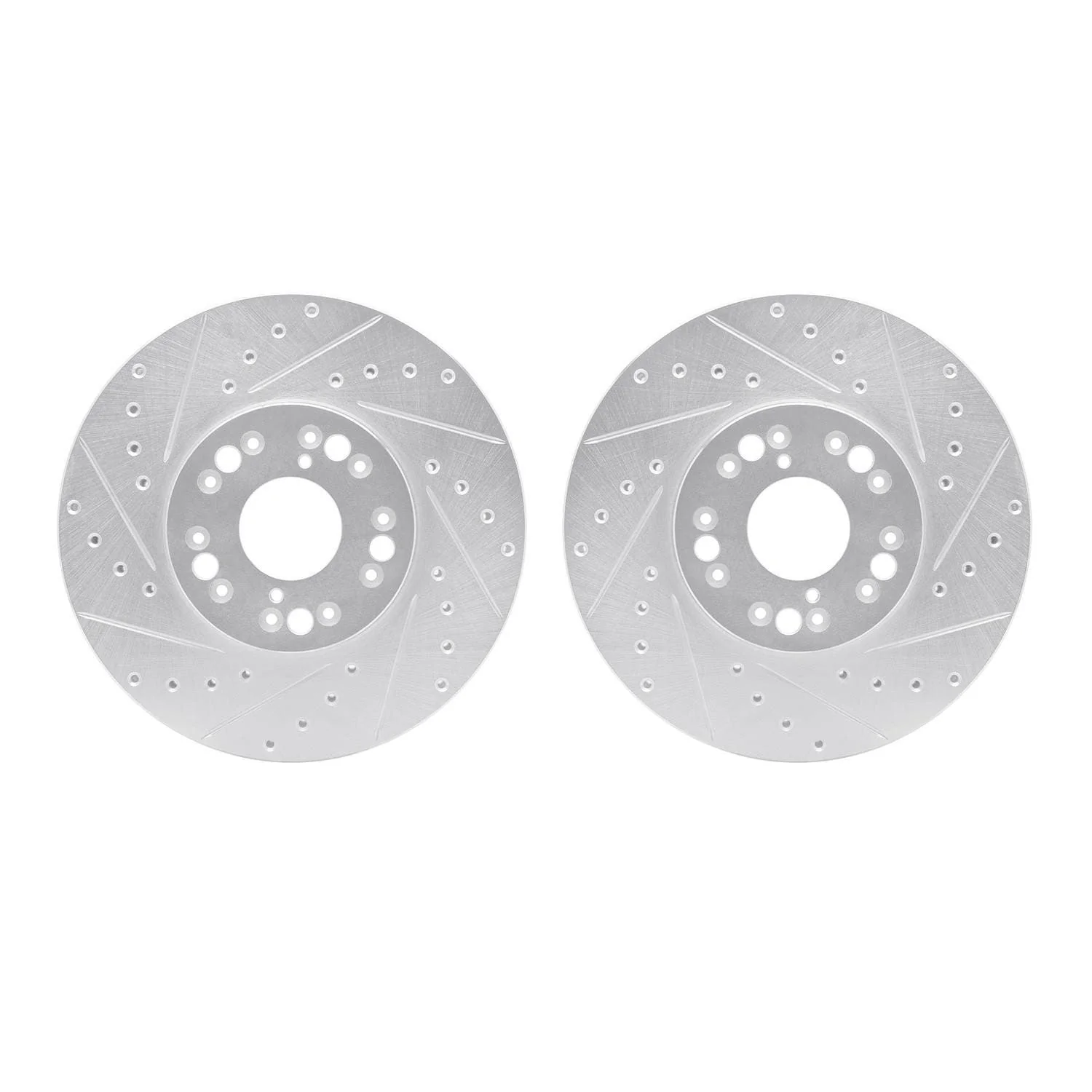 R1 Concepts 92-10 Lexus GS300 Front Drilled & Slotted Silver Brake Rotor Set