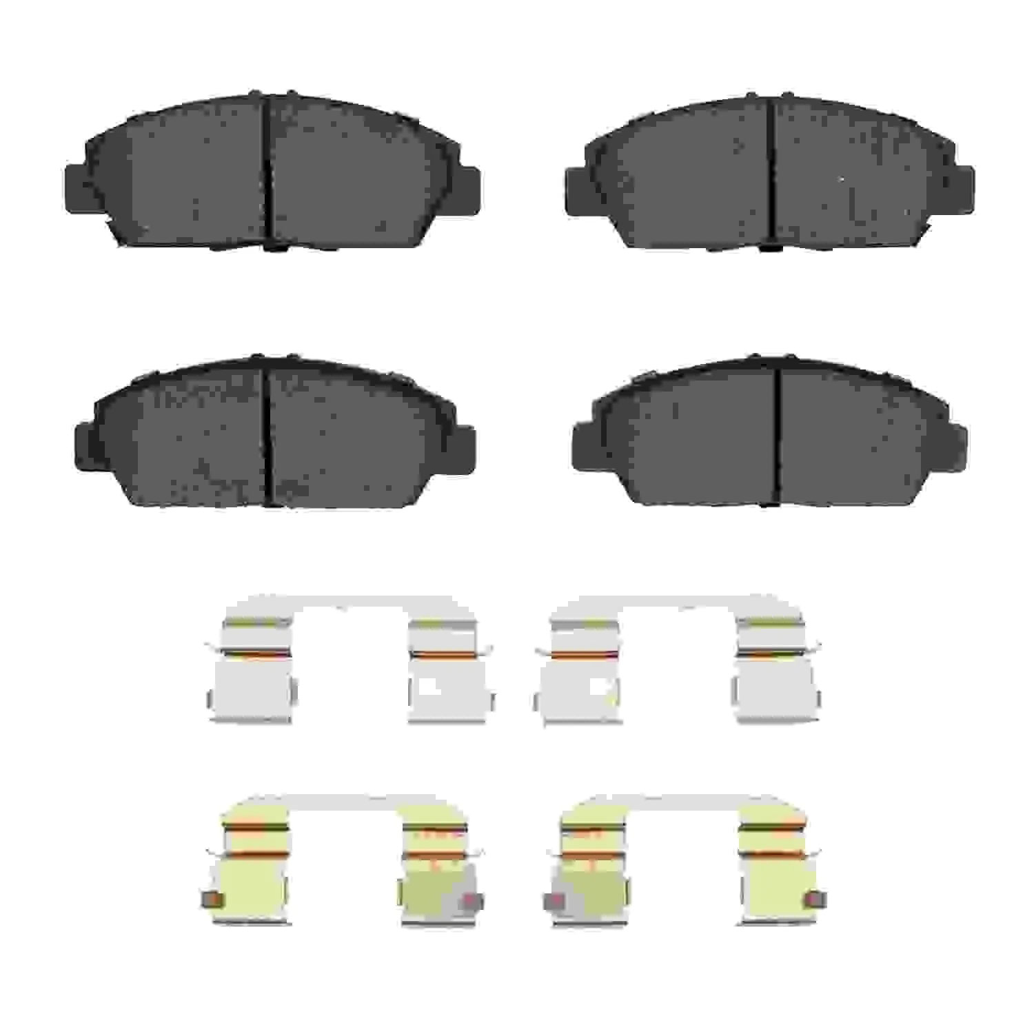R1 Concepts 92-96 Honda Prelude Front Semi Met Brake Pads and Hardware Kit