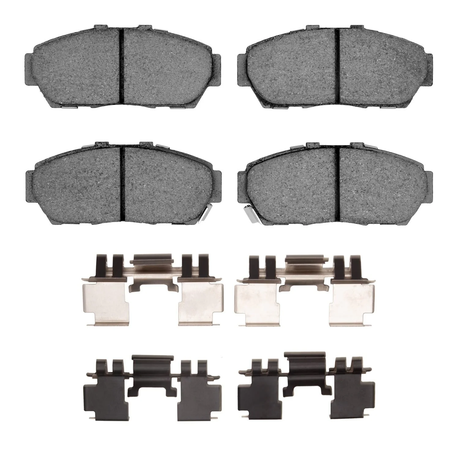 R1 Concepts 93-01 Honda Civic Hatchback Front Semi Met Brake Pads and Hardware Kit