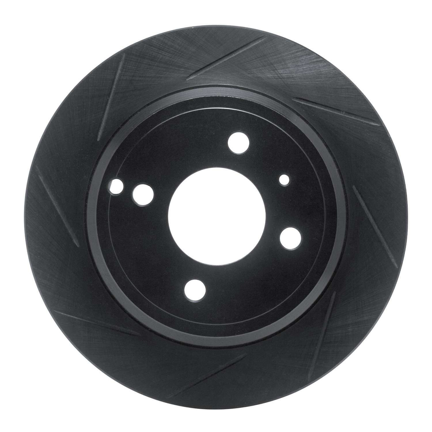 R1 Concepts 93-95 Volvo 850 Rear Left Slotted Black Brake Rotor