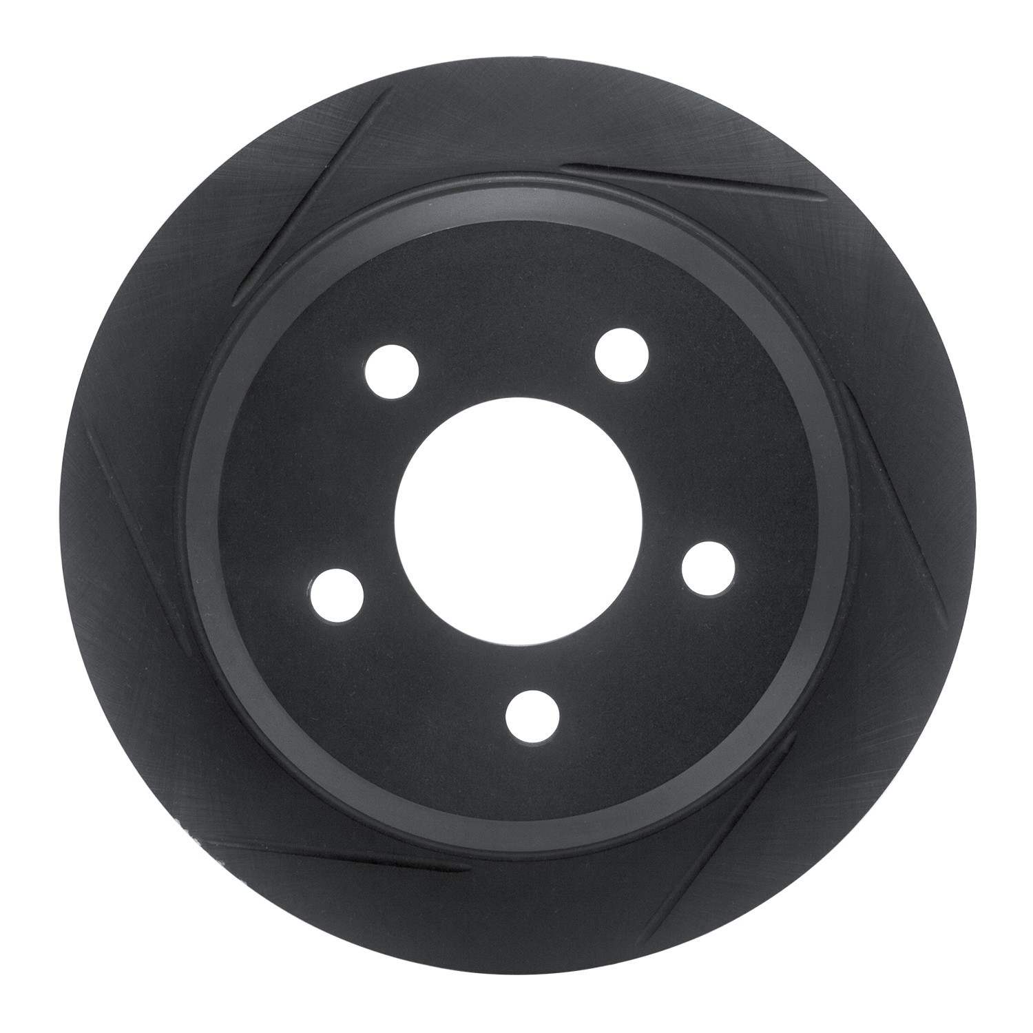 R1 Concepts 93-98 Jeep Grand Cherokee Rear Left Slotted Black Brake Rotor