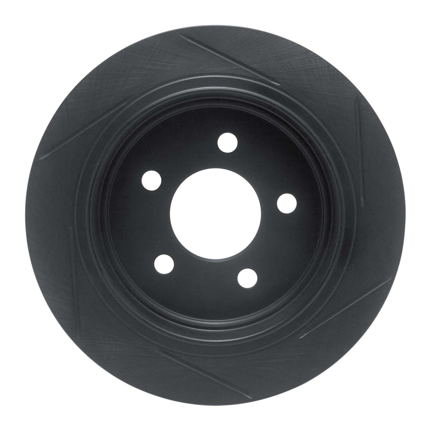R1 Concepts 93-98 Jeep Grand Cherokee Rear Left Slotted Black Brake Rotor - Image 2