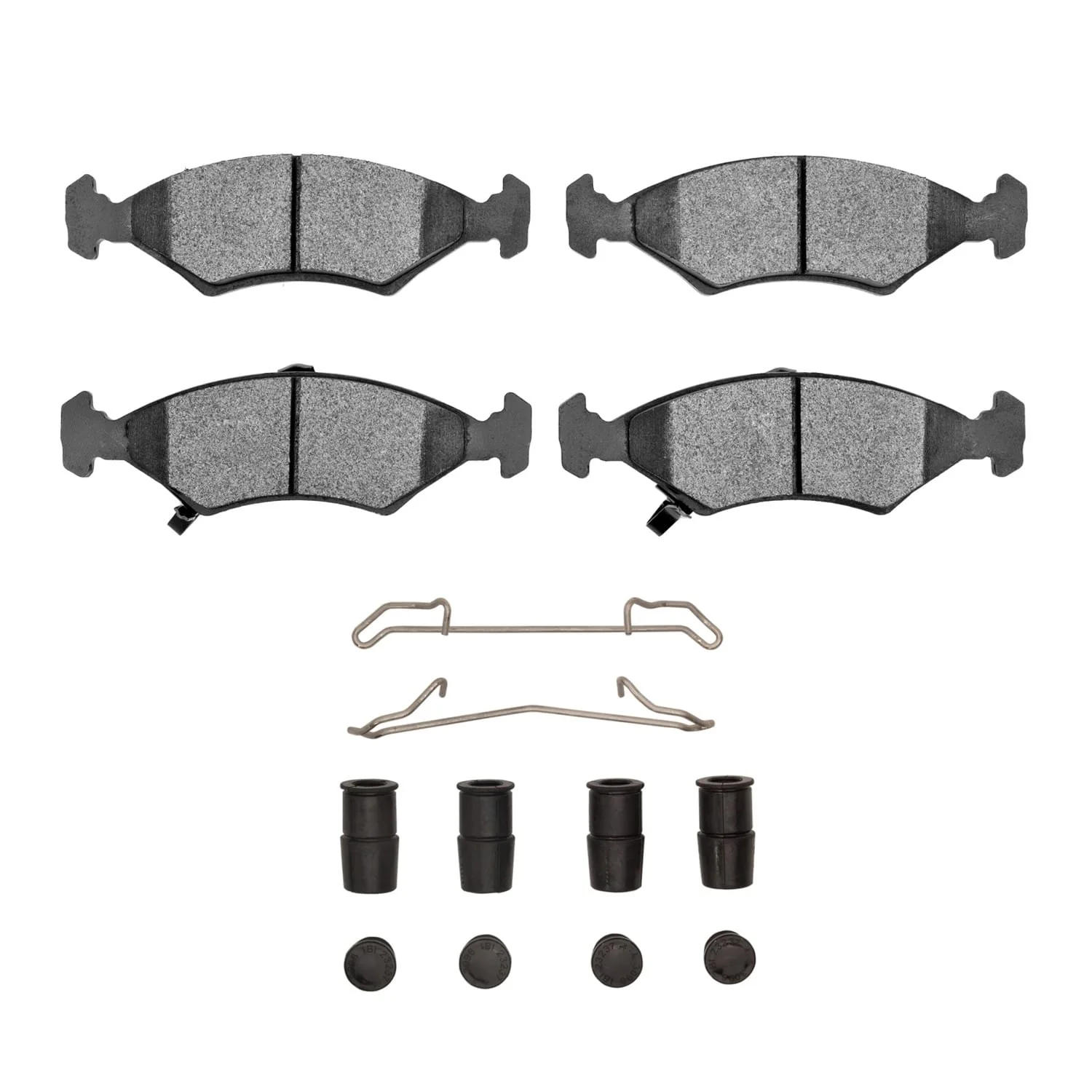 R1 Concepts 94-00 Kia Spectra Front Semi Met Brake Pads and Hardware Kit