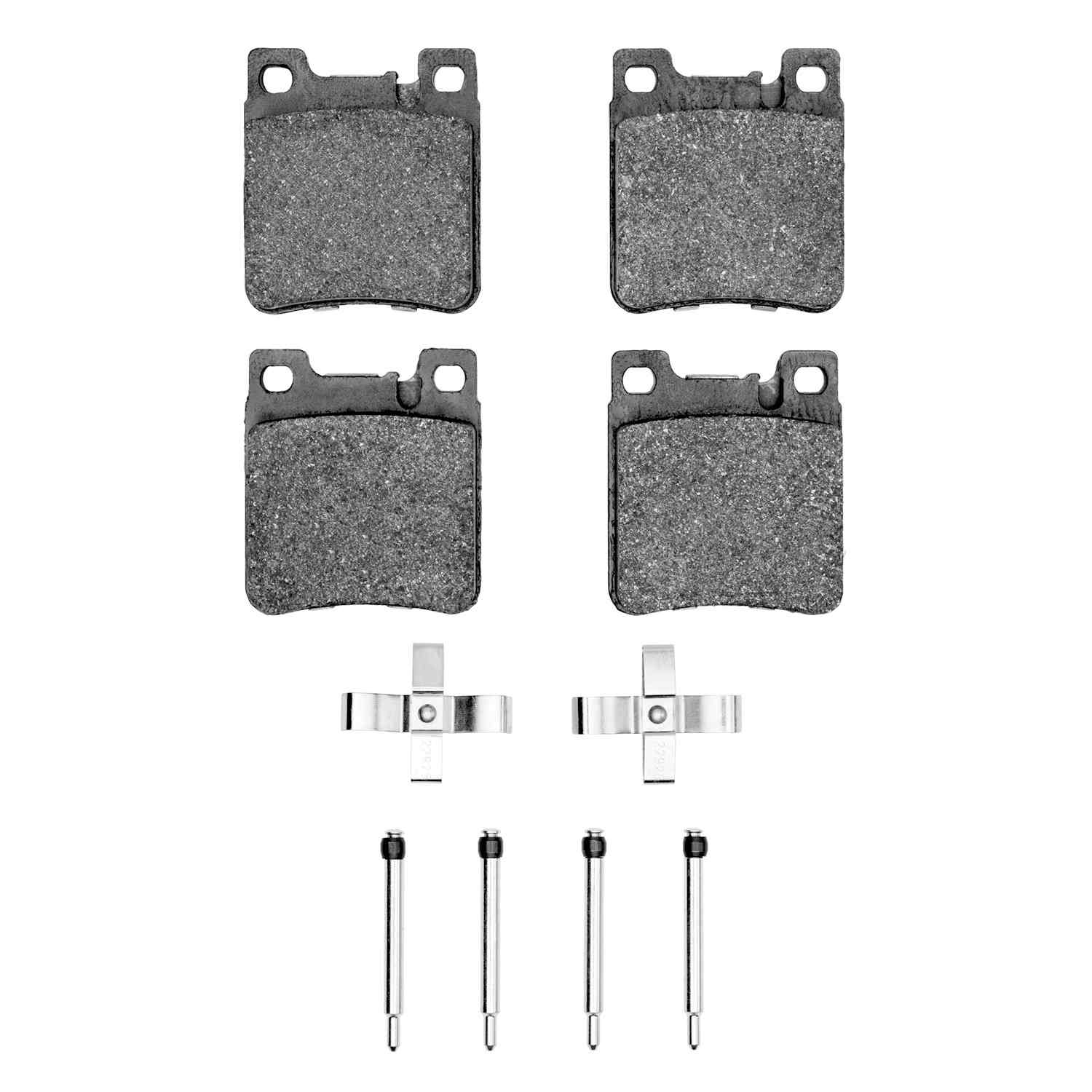R1 Concepts 94-00 Mercedes-Benz E420 Rear Semi Met Pads & Hardware Kit
