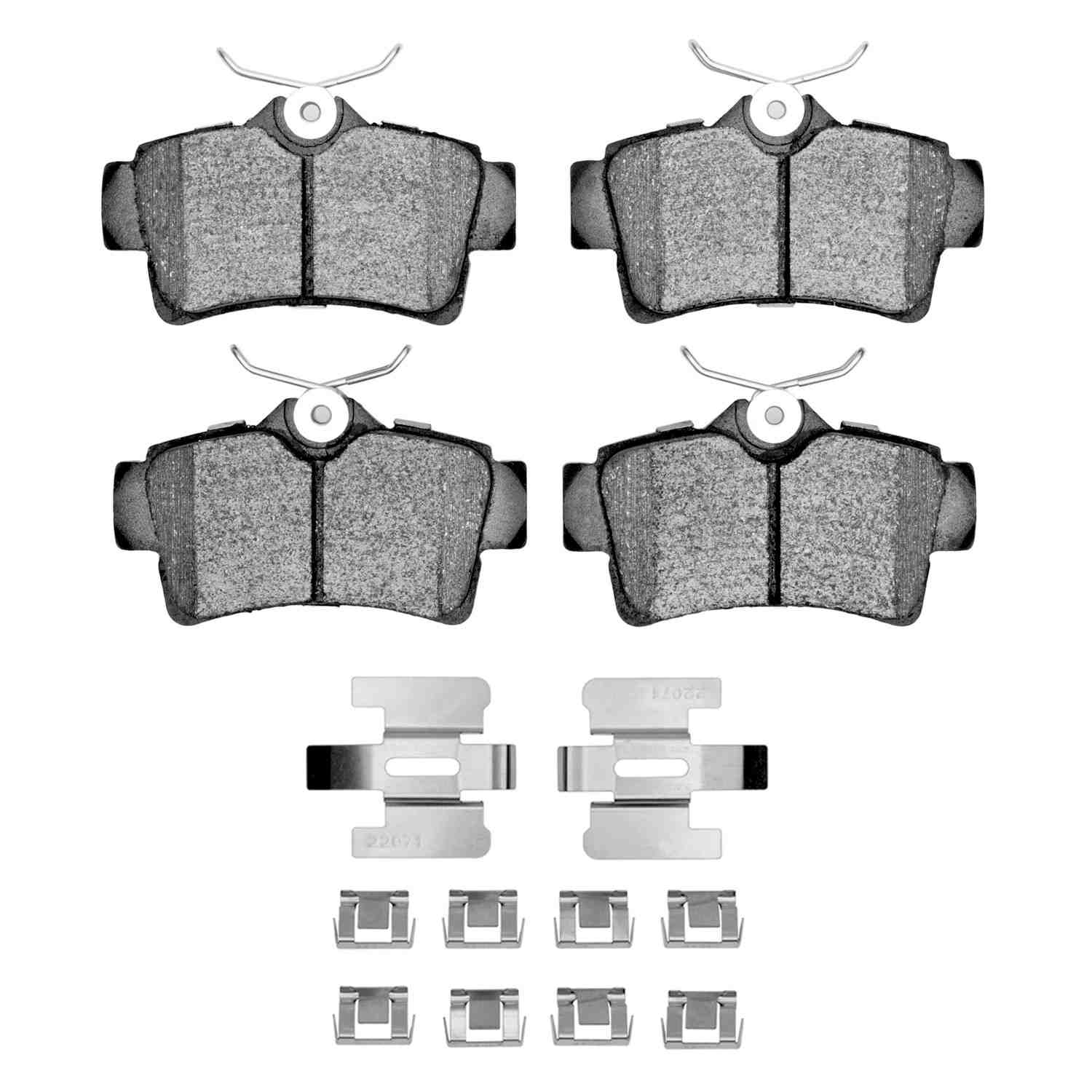 R1 Concepts 94-04 Ford Mustang Rear Ceramic Brake Pads & Hardware Kit
