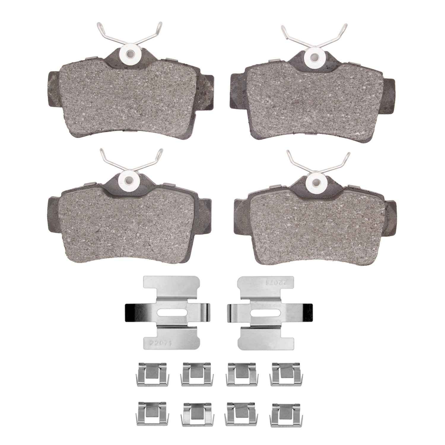 R1 Concepts 94-04 Ford Mustang Rear Semi Met Brake Pads and Hardware Kit