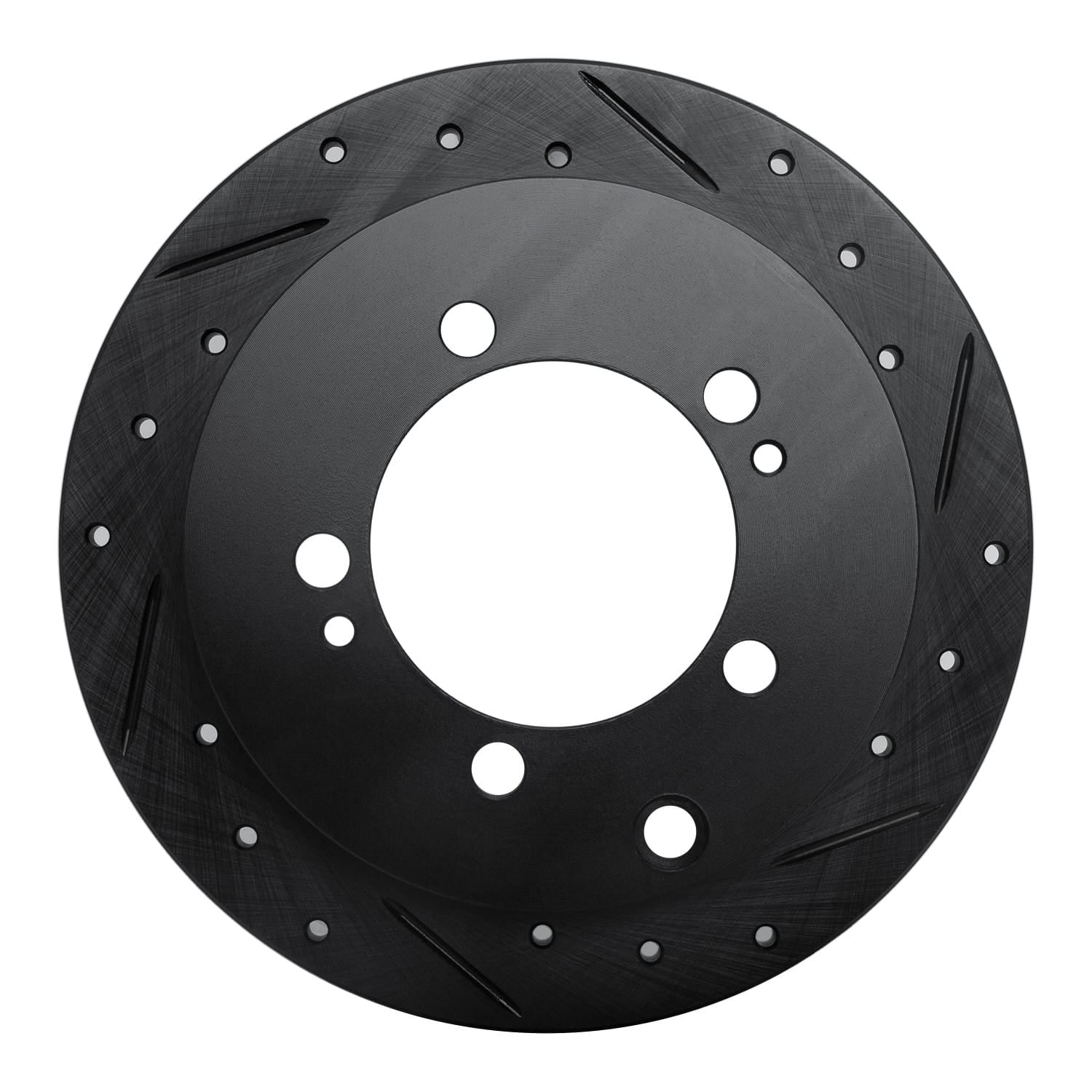 R1 Concepts 94-07 Chrysler SEBRING Rear Right Drilled & Slotted Black Brake Rotor